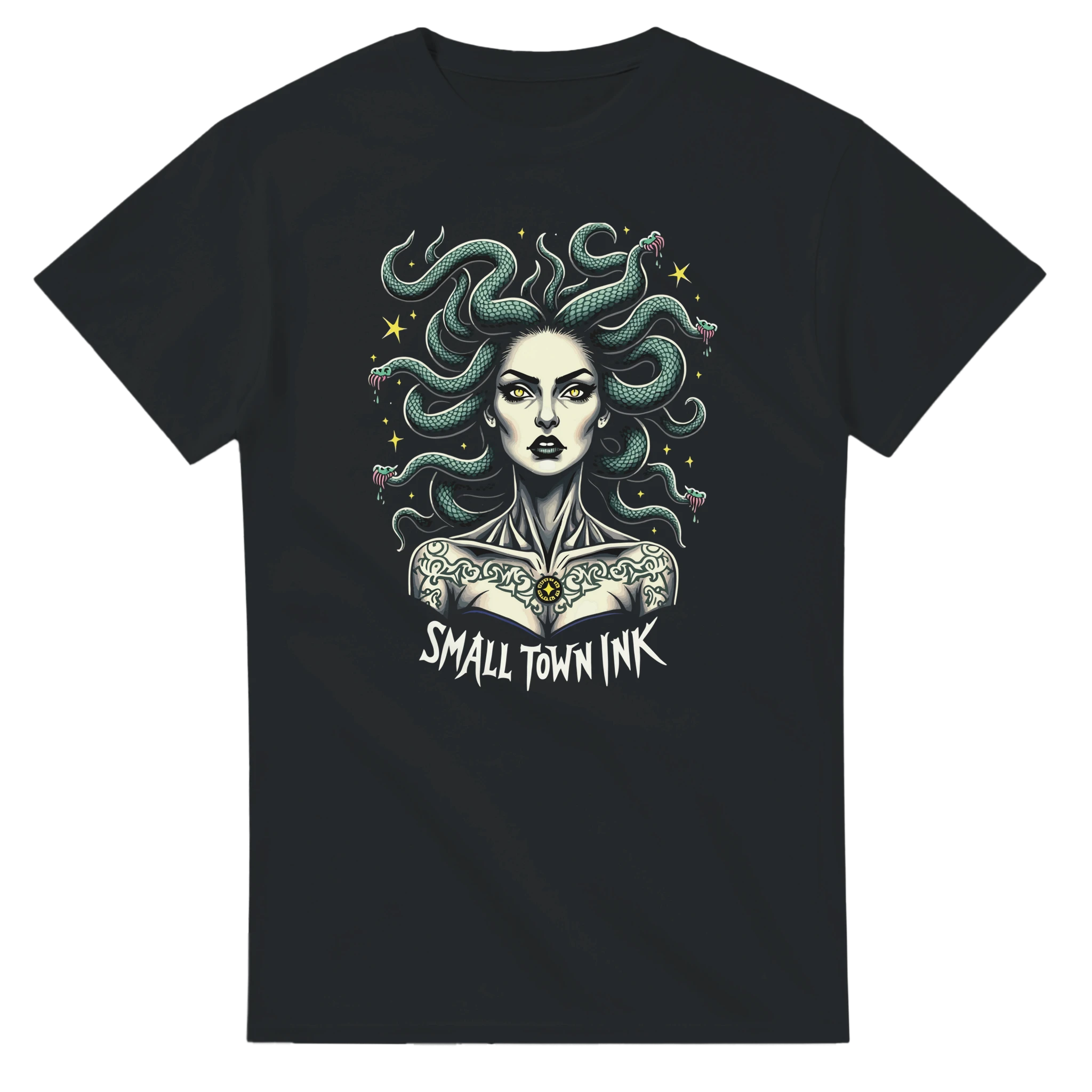 Serpentine Beauty - Unisex Crewneck T-shirt | Gildan® 5000 - Small Town Ink AZ - bold, fearless design