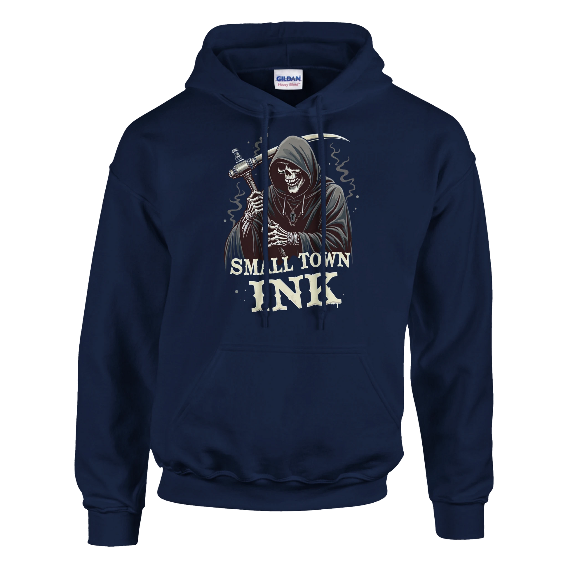 Reaper's Ink - Heavy Blend Comfort Wear Hoodie - Small Town Ink AZ - bold, fearless design