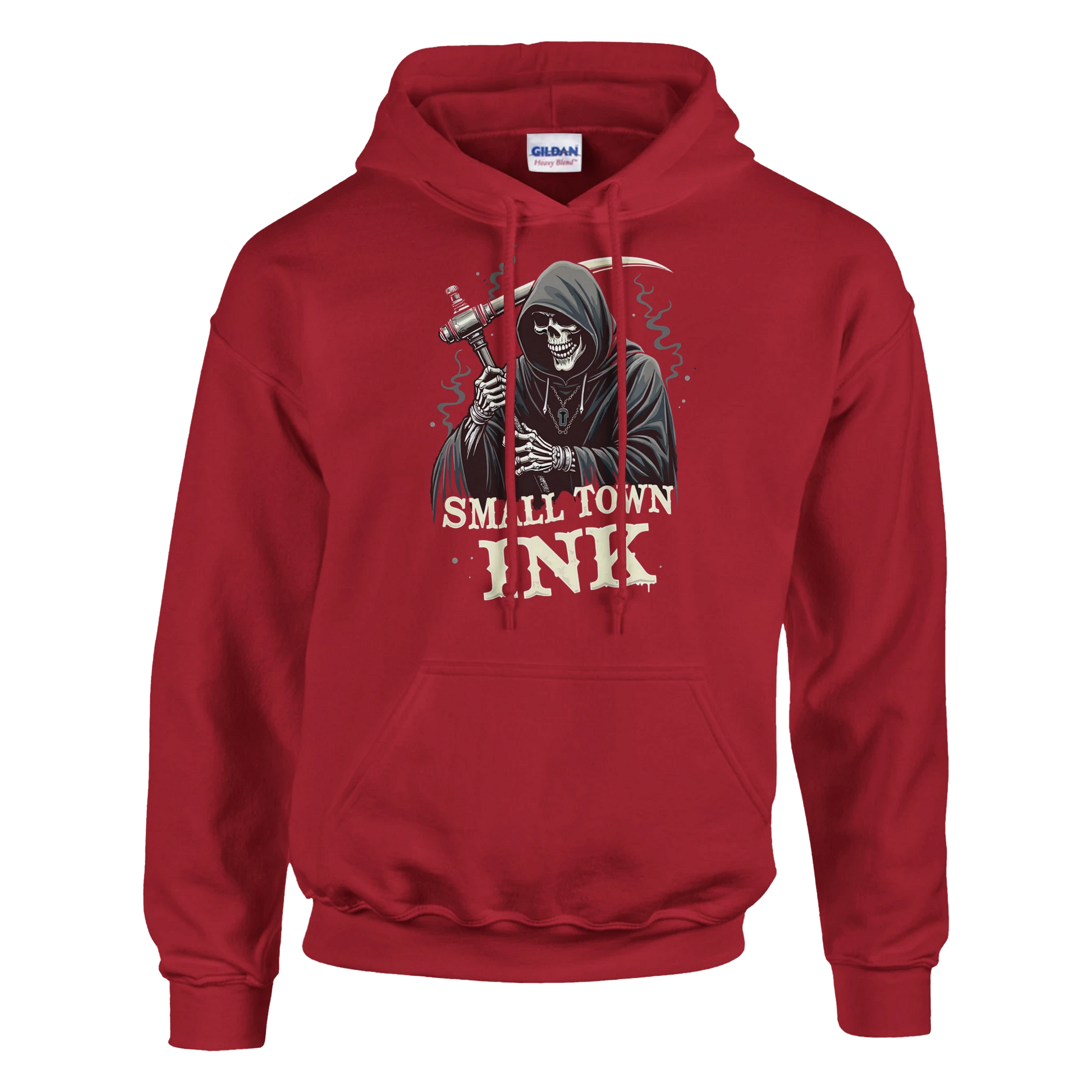 Reaper's Ink - Heavy Blend Comfort Wear Hoodie - Small Town Ink AZ - bold, fearless design