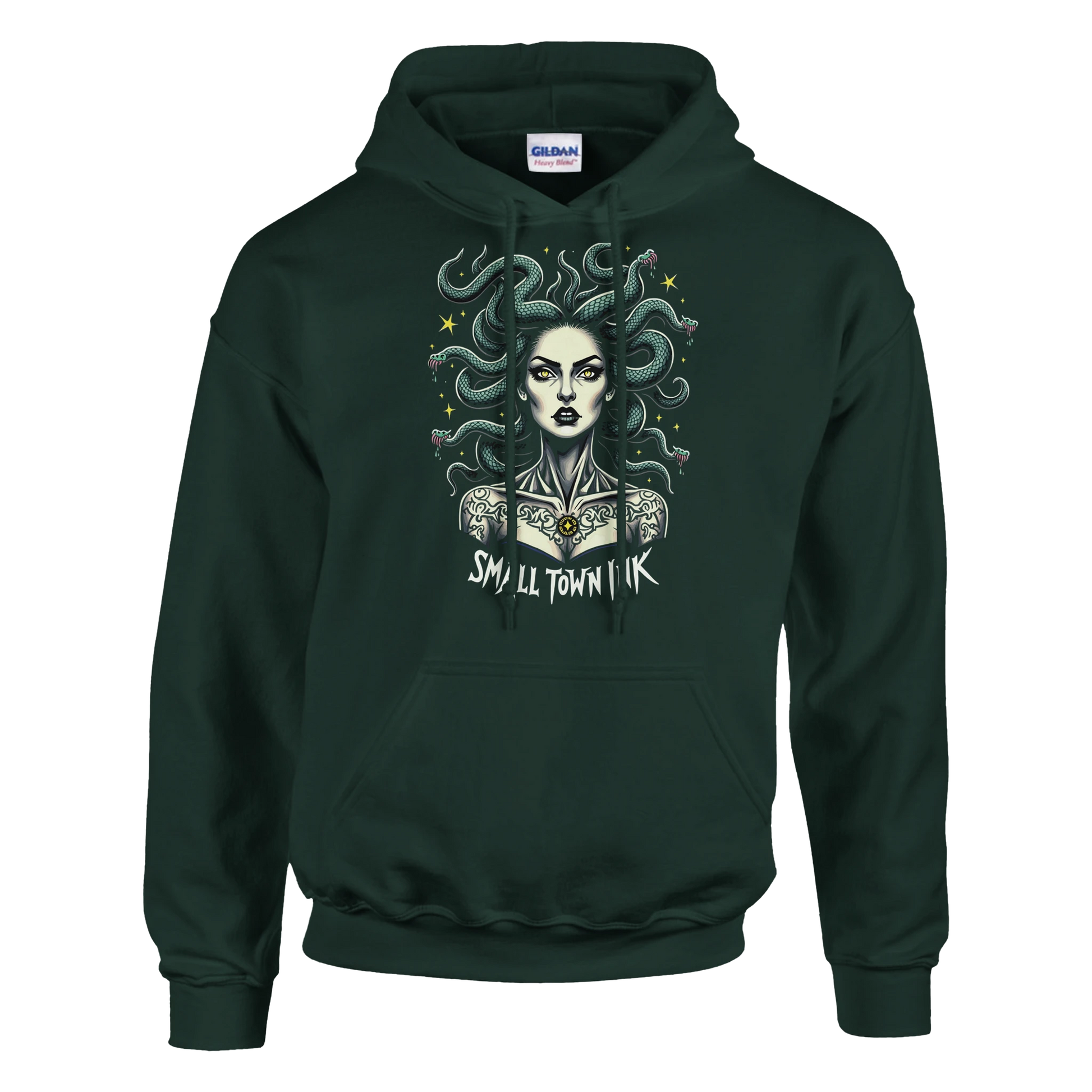 Serpentine Beauty - Heavy Blend Comfort Wear Hoodie - Small Town Ink AZ - bold, fearless design