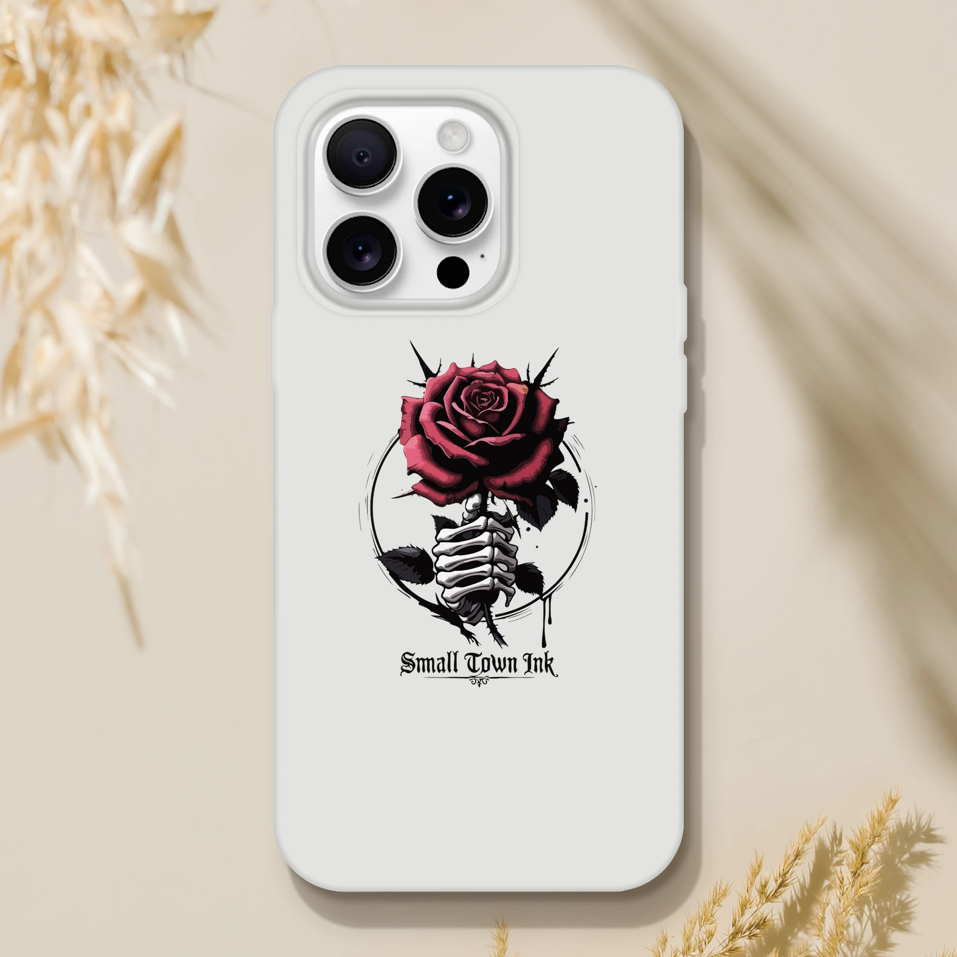 Iphone Flexi case - Small Town Ink AZ - bold, fearless design