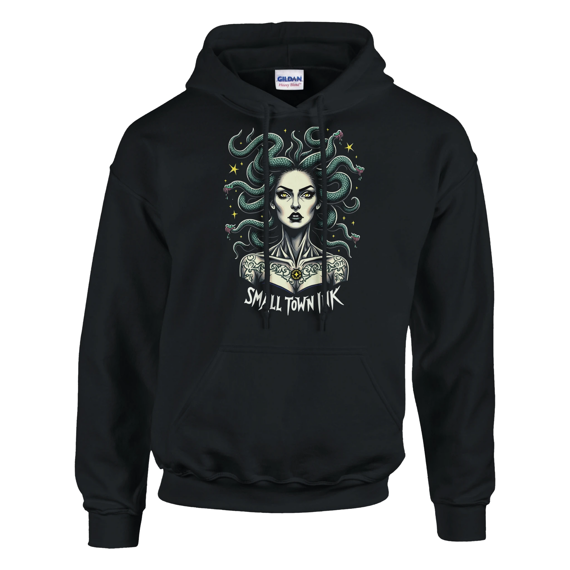 Serpentine Beauty - Heavy Blend Comfort Wear Hoodie - Small Town Ink AZ - bold, fearless design