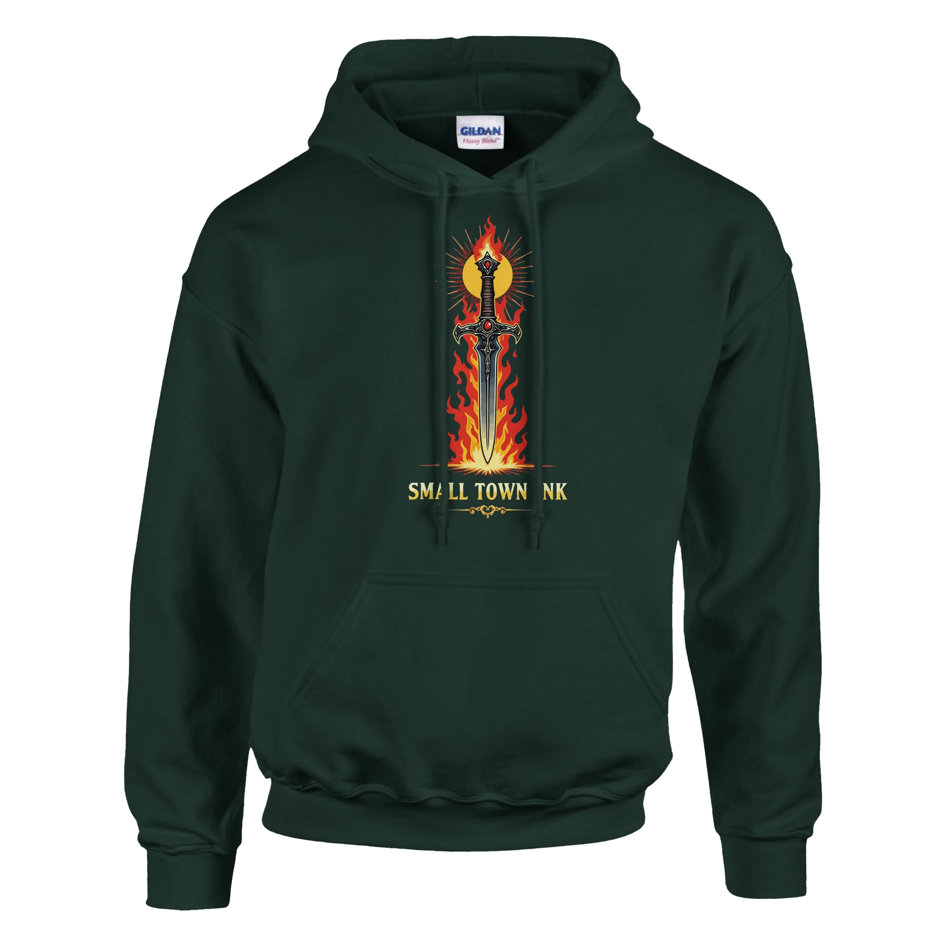 Ember Art - Heavy Blend Comfort Wear Hoodie - Small Town Ink AZ - bold, fearless design