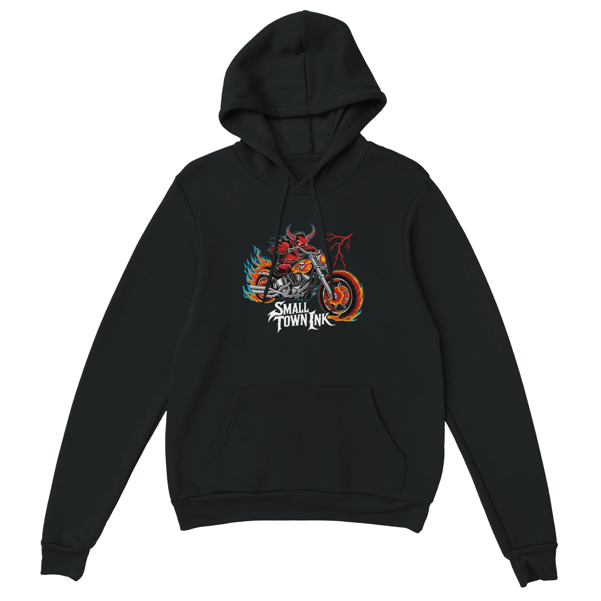 Flame Rider - Heavy Blend Comfort Wear Hoodie - Small Town Ink AZ - bold, fearless design