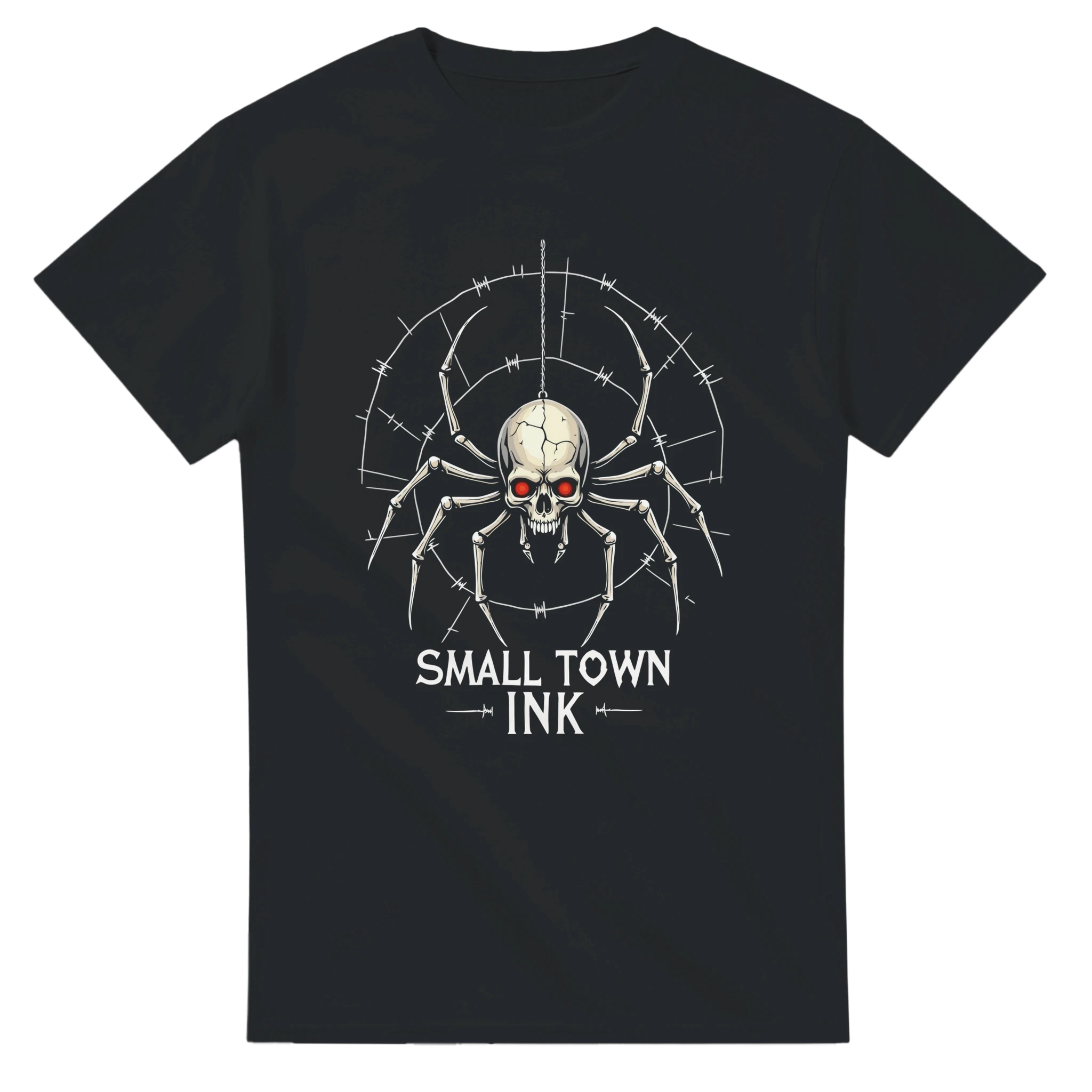 Spider Skull - Unisex Crewneck T-shirt | Gildan® 5000 - Small Town Ink AZ - bold, fearless design