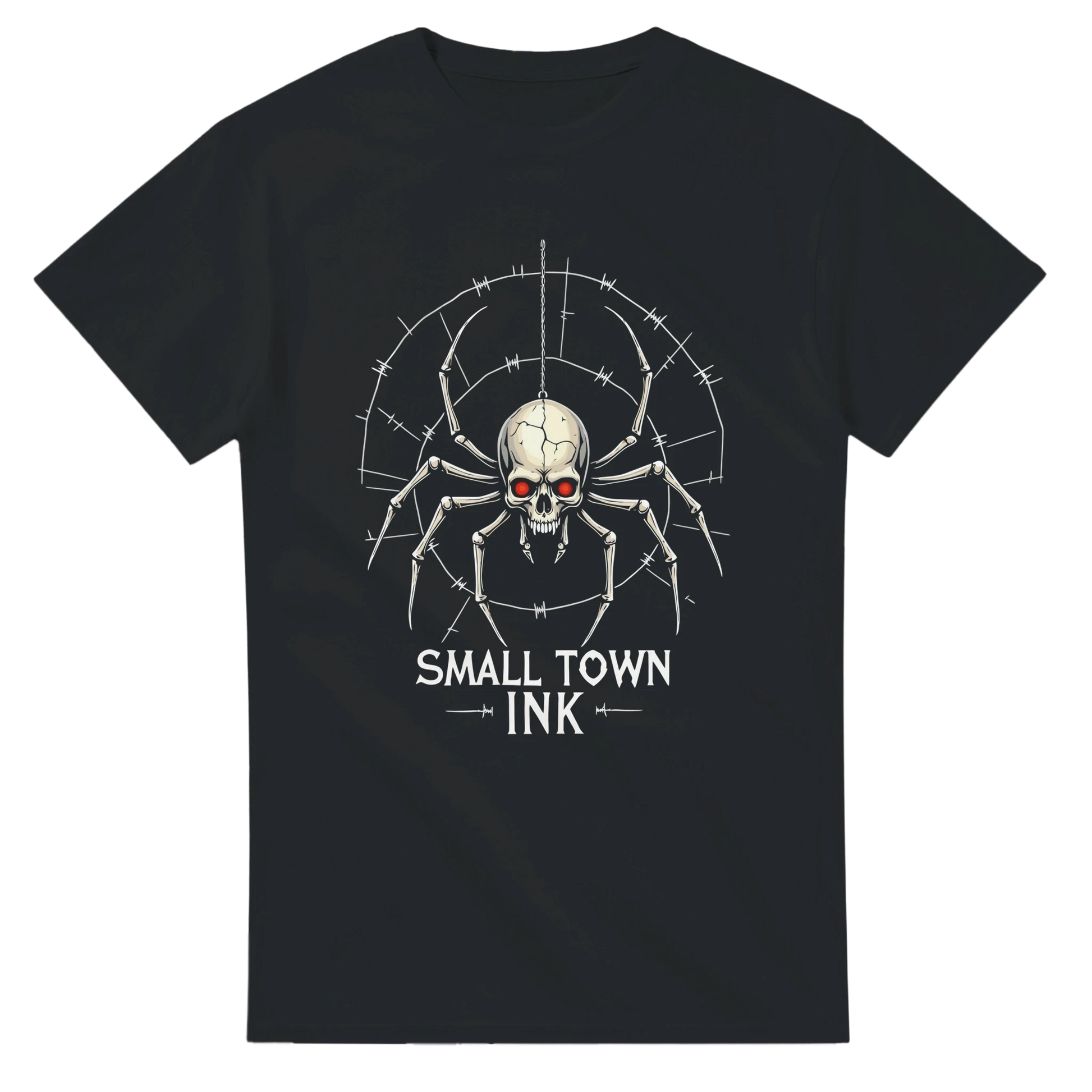 Spider Skull - Unisex Crewneck T-shirt | Gildan® 5000 - Small Town Ink AZ - bold, fearless design