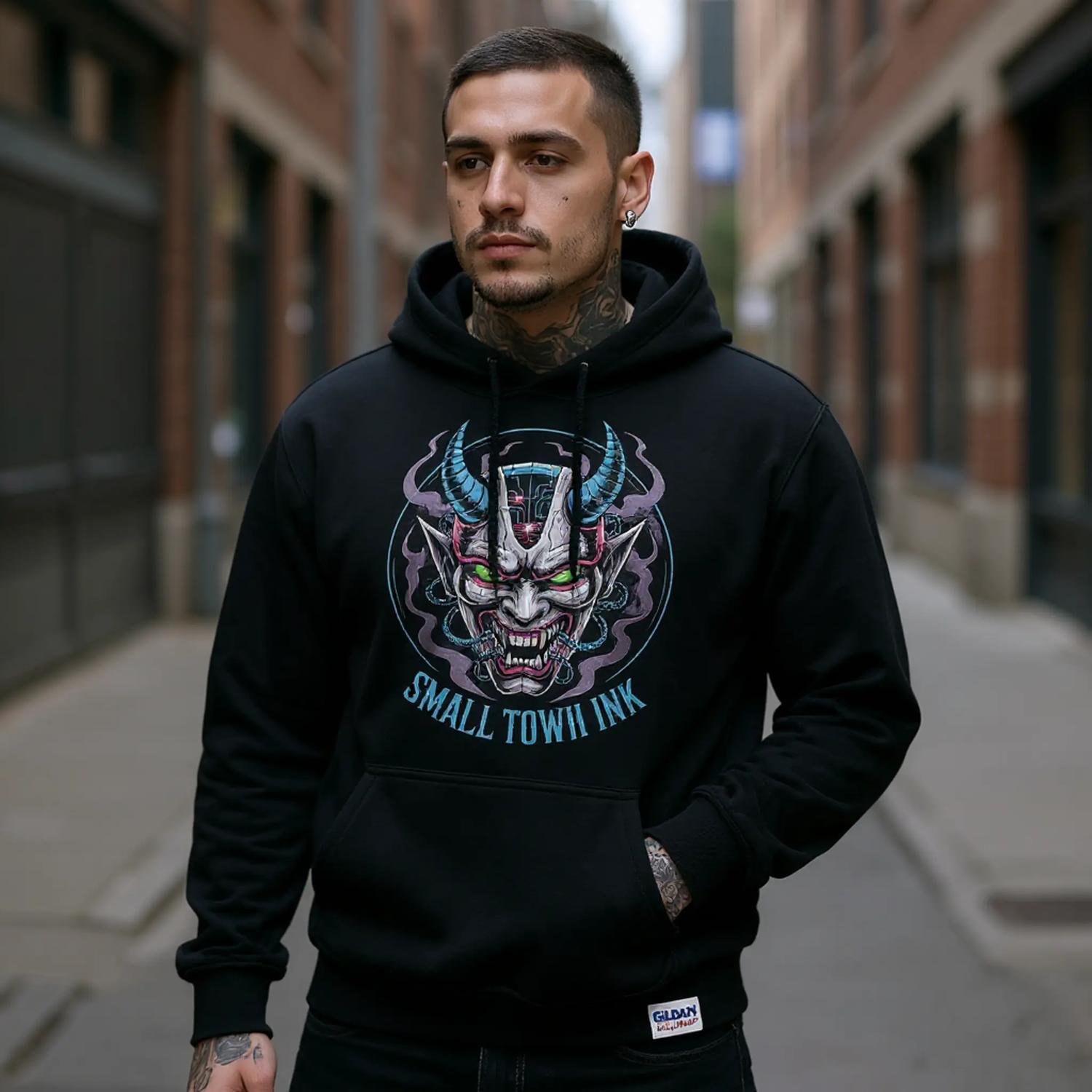 Devil Horn  - Heavy Blend Comfort Wear - Small Town Ink AZ - bold, fearless design