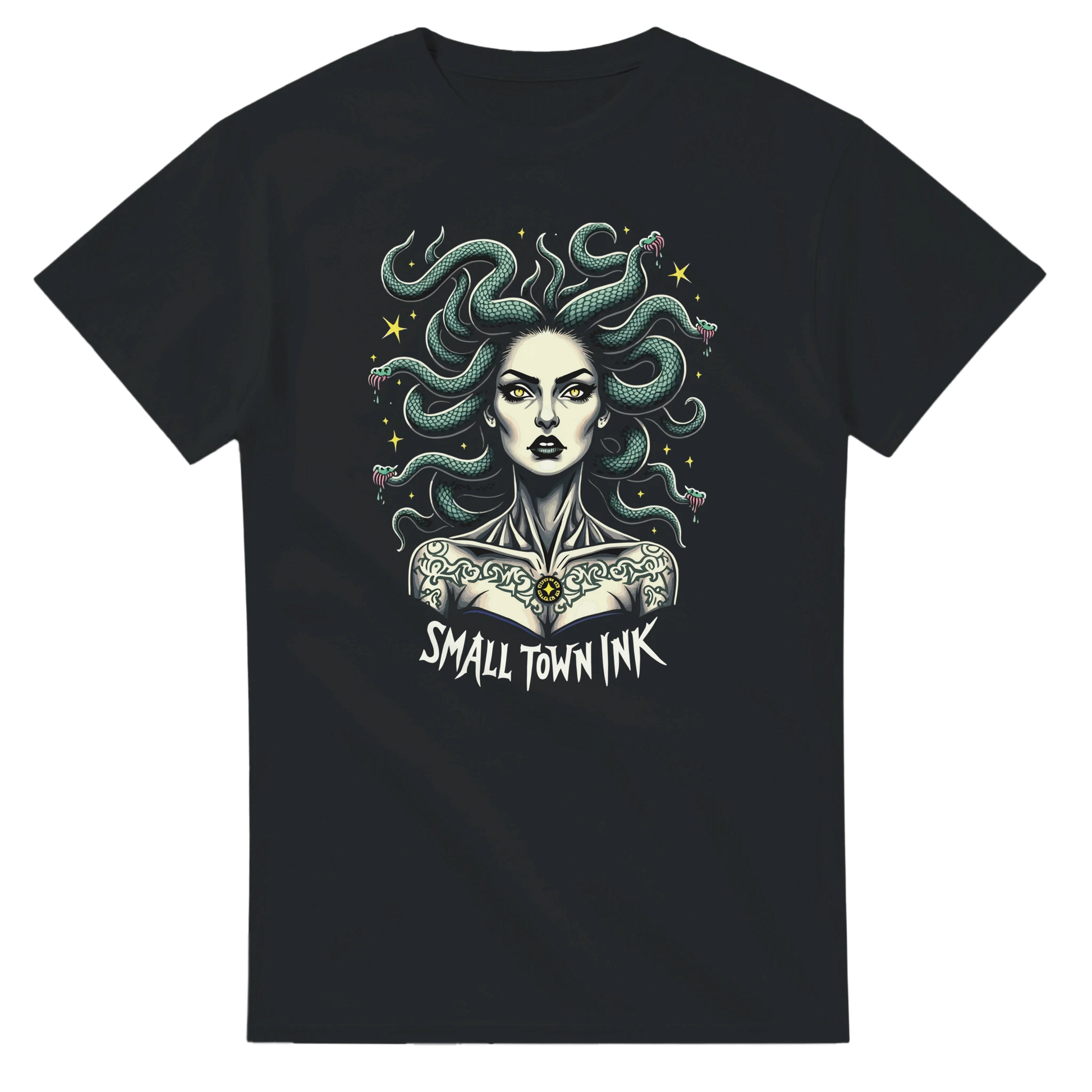 Serpentine Beauty - Unisex Crewneck T-shirt | Gildan® 5000 - Small Town Ink AZ - bold, fearless design