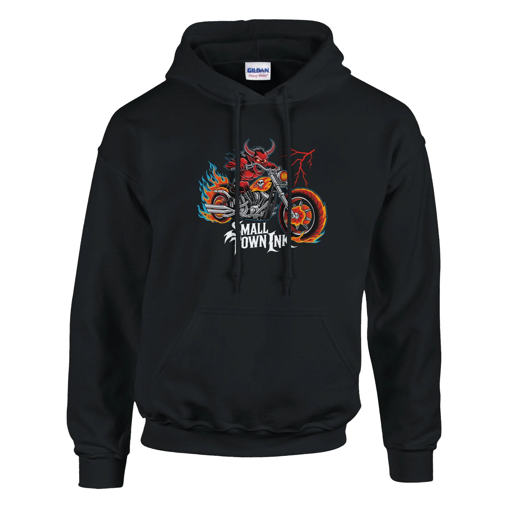Flame Rider - Heavy Blend Comfort Wear Hoodie - Small Town Ink AZ - bold, fearless design