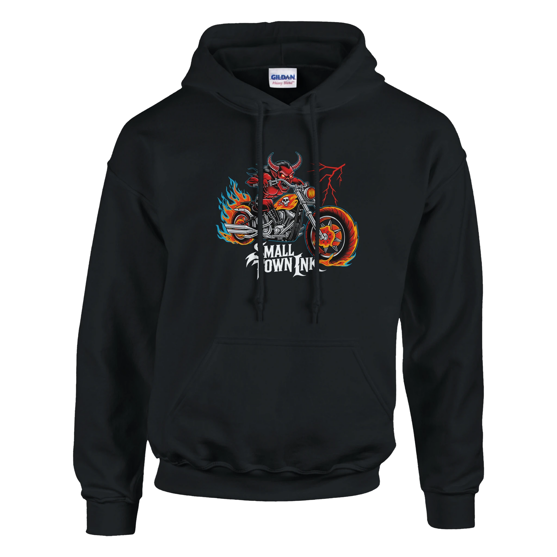 Flame Rider - Heavy Blend Comfort Wear Hoodie - Small Town Ink AZ - bold, fearless design