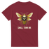 Bee with Skull - Unisex Crewneck T-shirt | Gildan® 5000 - Small Town Ink AZ - bold, fearless design