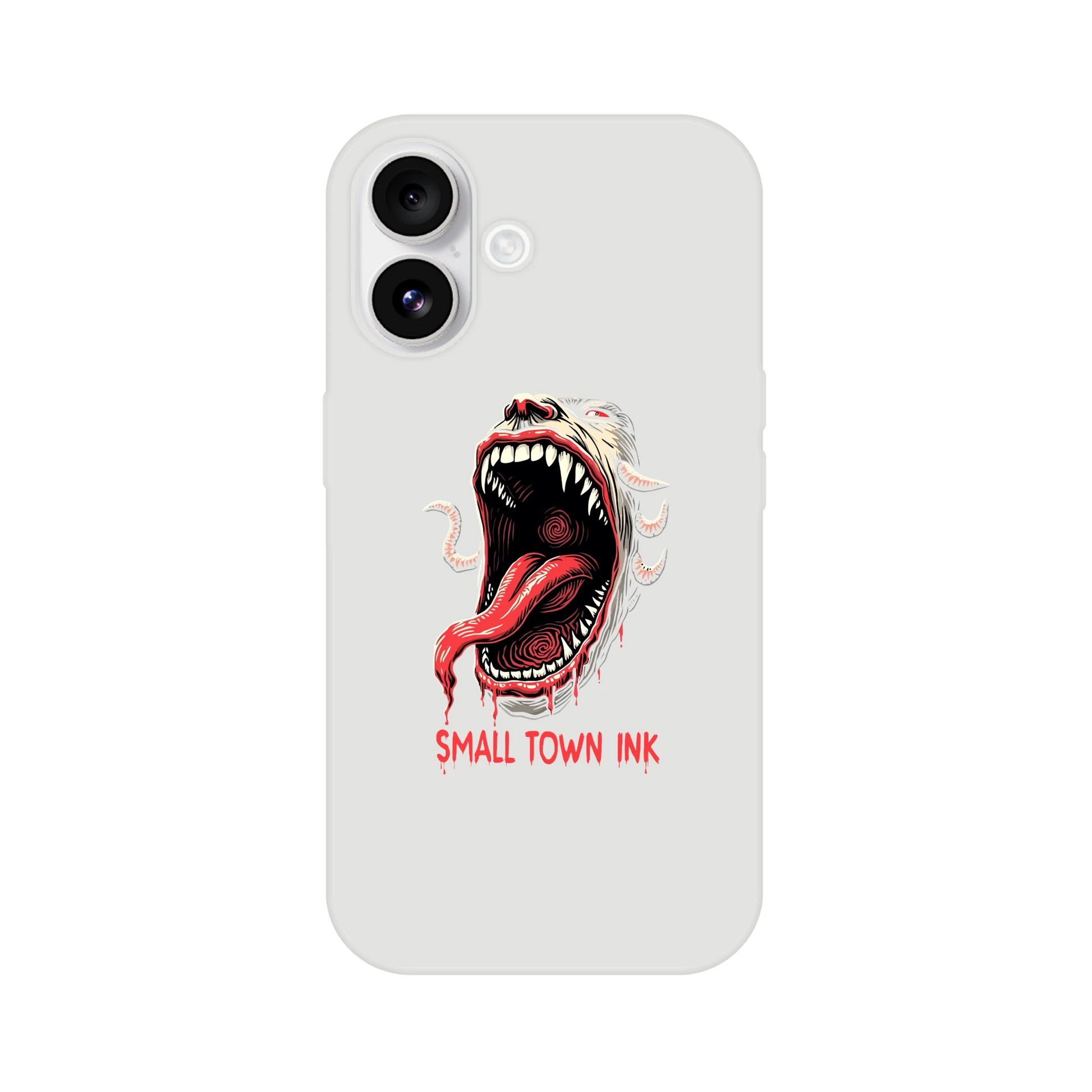 Iphone Flexi case - Small Town Ink AZ - bold, fearless design
