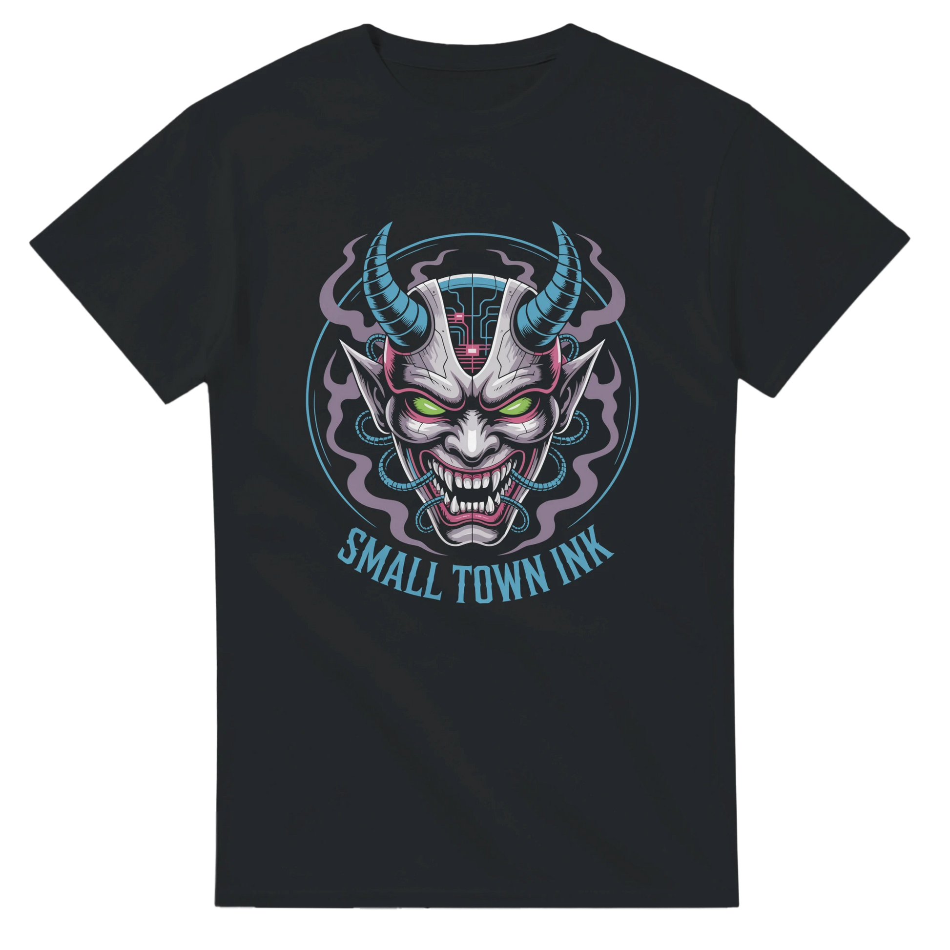 Devil Horn - Unisex Crewneck T-shirt | Gildan® 5000 - Small Town Ink AZ - bold, fearless design