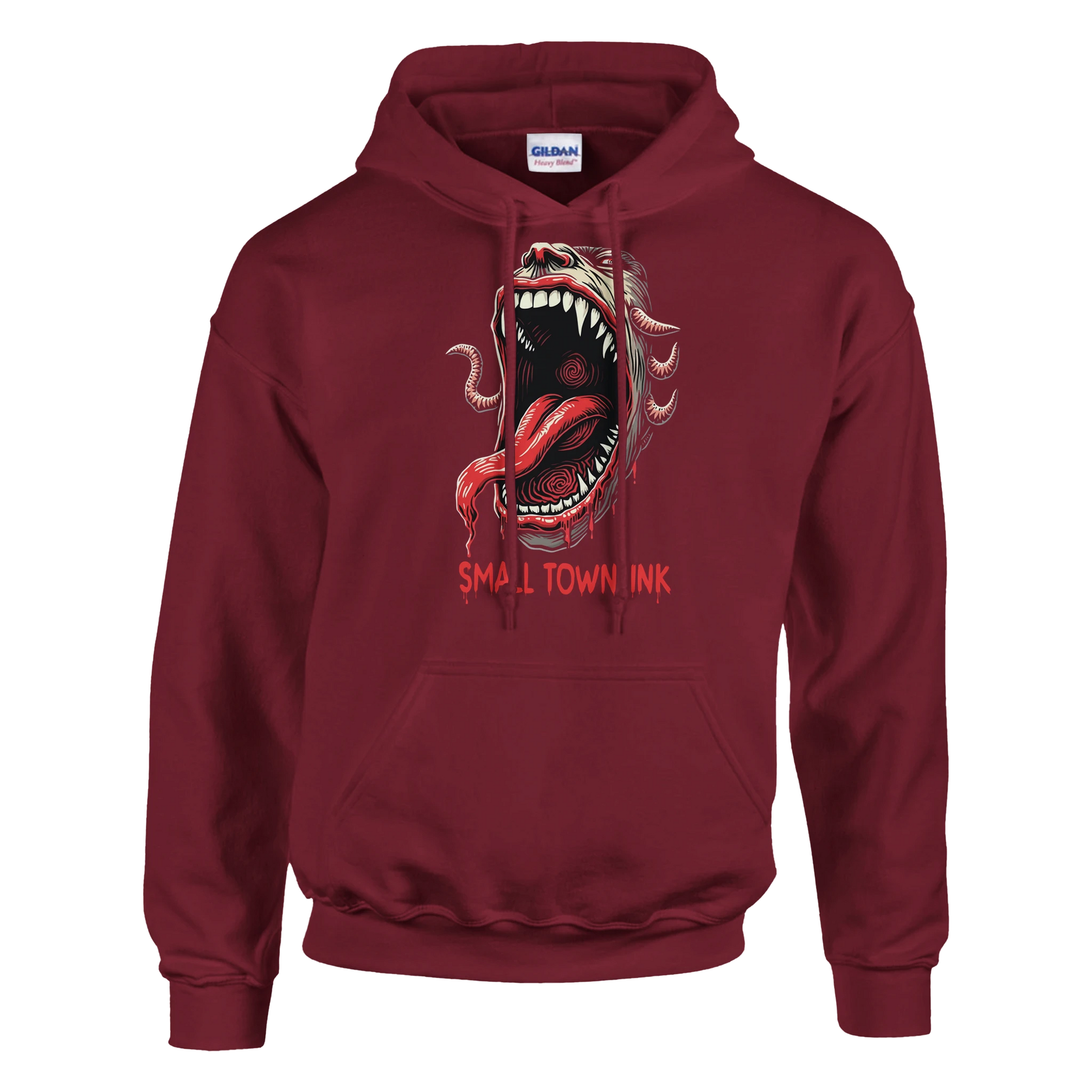 Monster  - Heavy Blend Comfort Wear Hoodie - Small Town Ink AZ - bold, fearless design