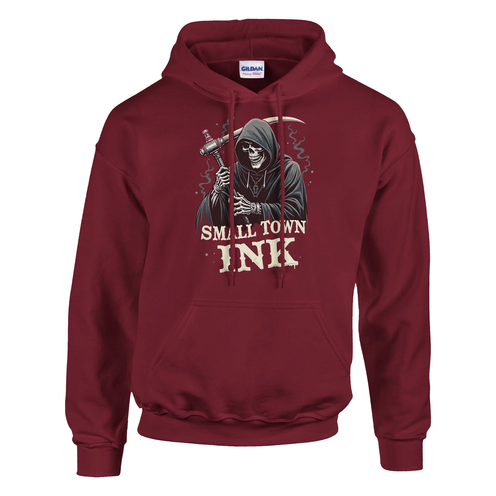Reaper's Ink - Heavy Blend Comfort Wear Hoodie - Small Town Ink AZ - bold, fearless design