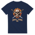 Skull with Flames - Unisex Crewneck T-shirt | Gildan® 5000 - Small Town Ink AZ - bold, fearless design