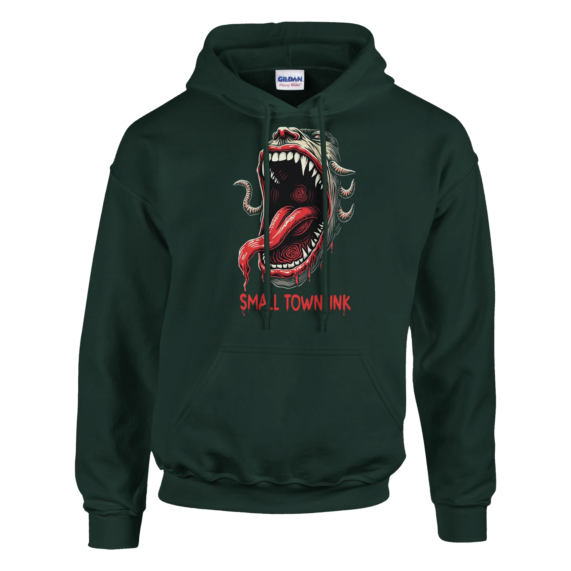 Monster  - Heavy Blend Comfort Wear Hoodie - Small Town Ink AZ - bold, fearless design