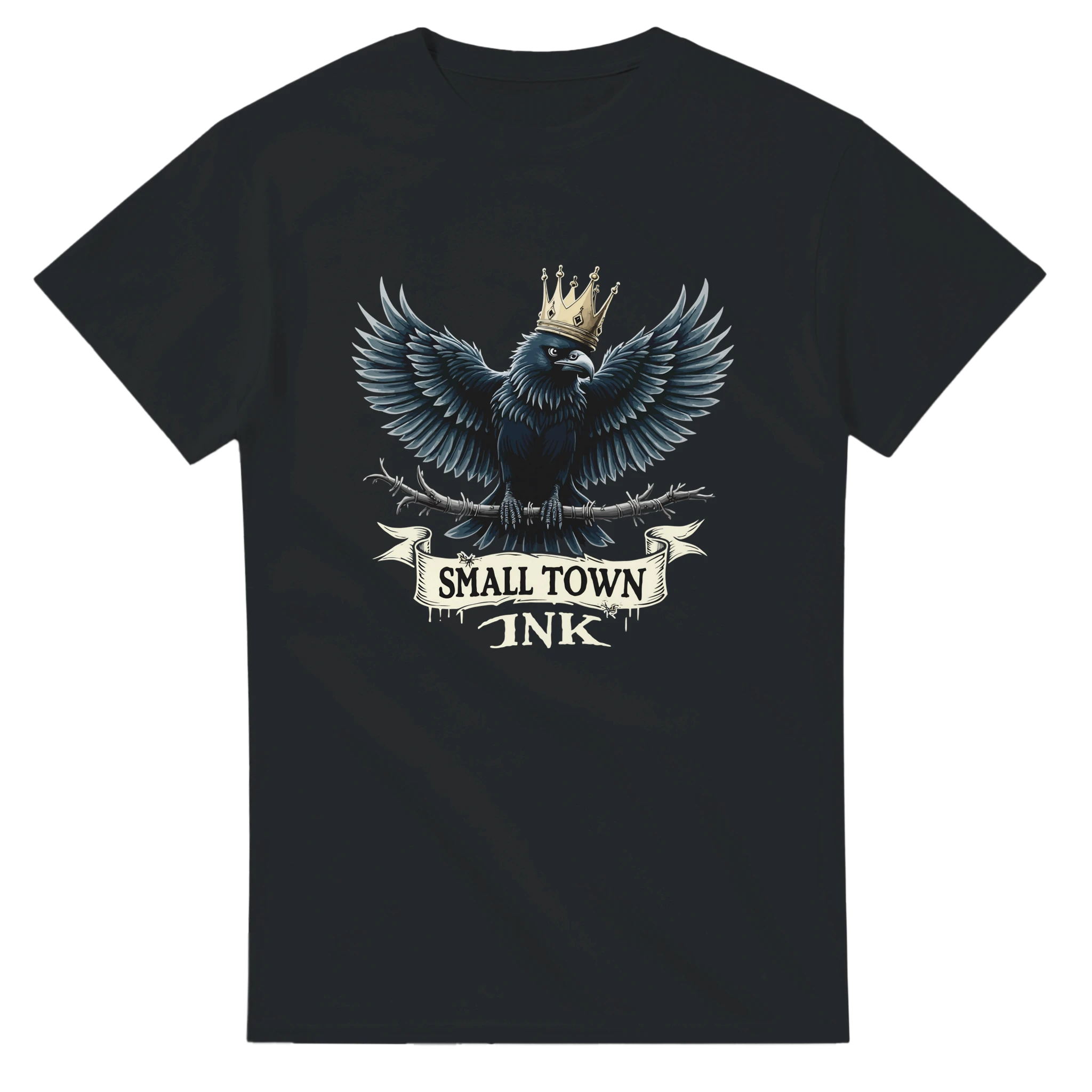 Raven's Crown - Unisex Crewneck T-shirt | Gildan® 5000 - Small Town Ink AZ - bold, fearless design
