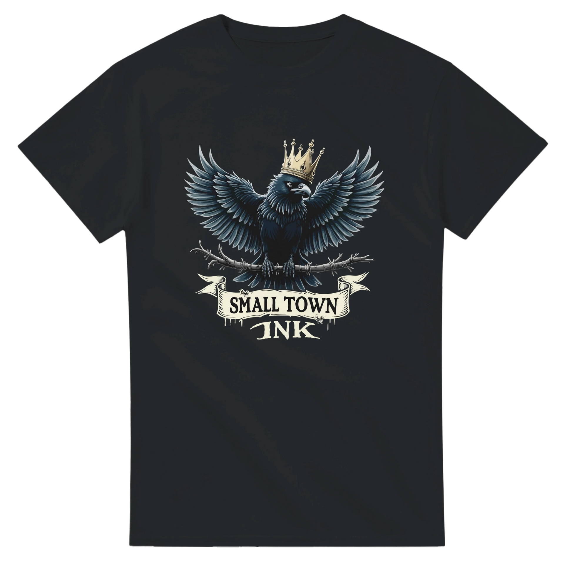 Raven's Crown - Unisex Crewneck T-shirt | Gildan® 5000 - Small Town Ink AZ - bold, fearless design