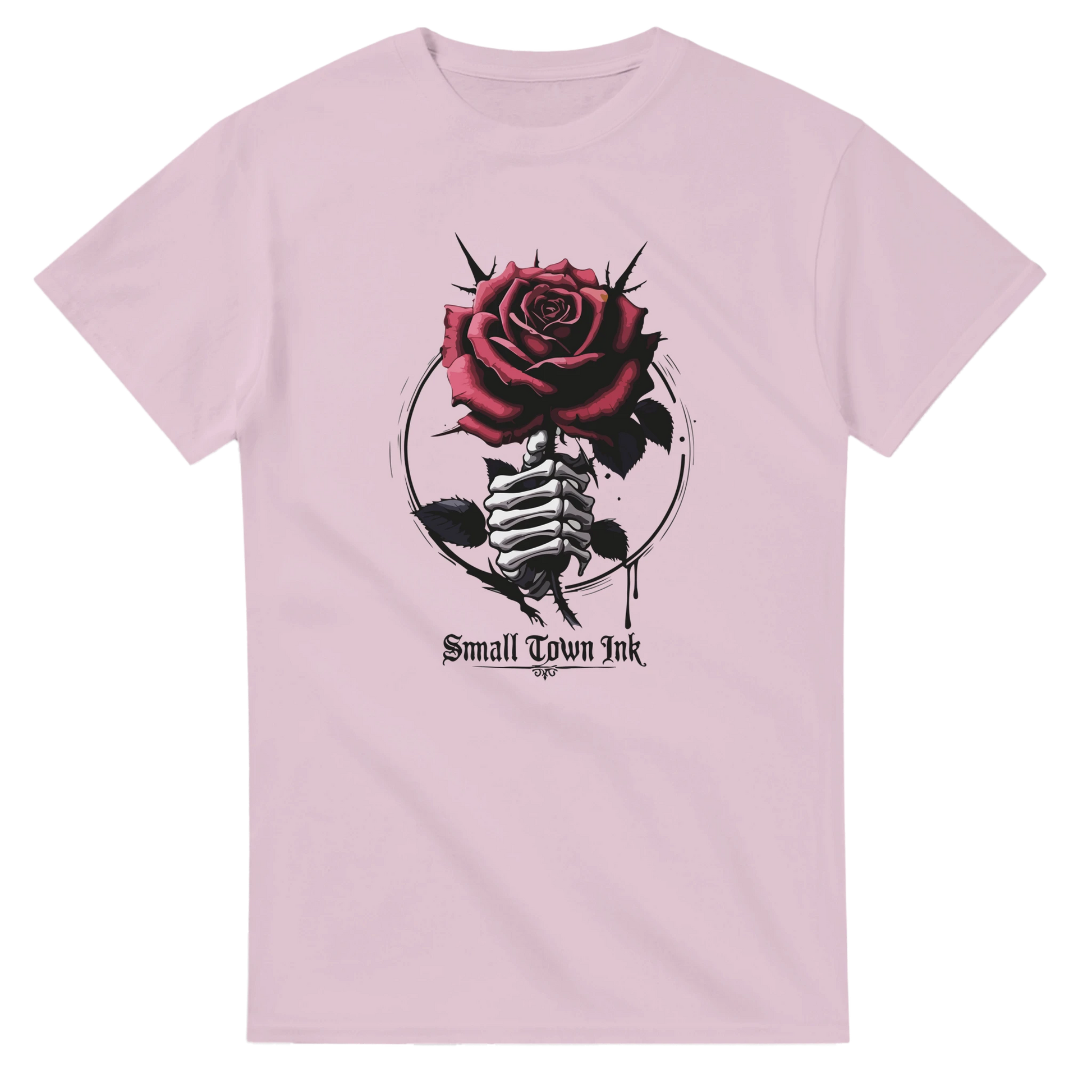 Skeleton Rose - Unisex Crewneck T-shirt | Gildan® 5000 - Small Town Ink AZ - bold, fearless design