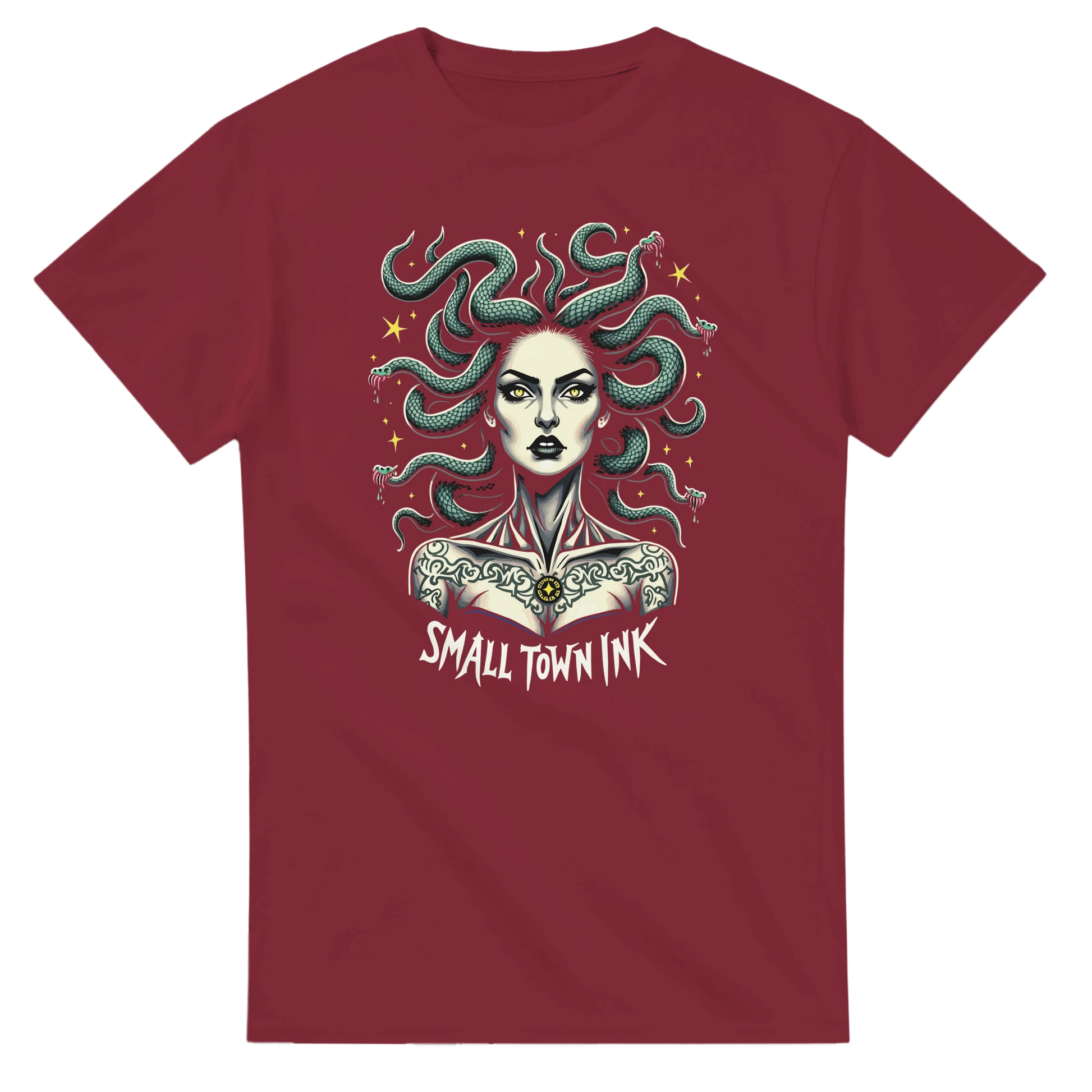 Serpentine Beauty - Unisex Crewneck T-shirt | Gildan® 5000 - Small Town Ink AZ - bold, fearless design