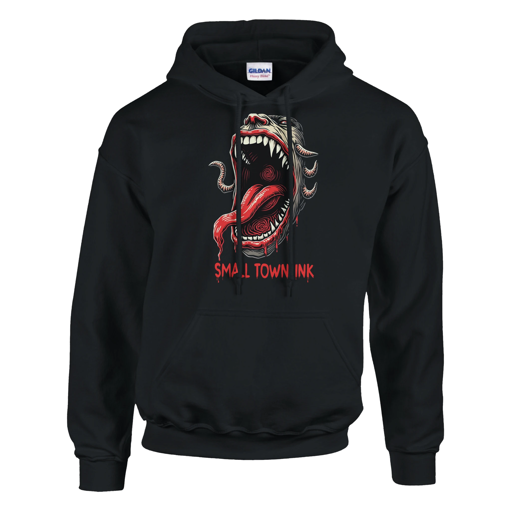 Monster  - Heavy Blend Comfort Wear Hoodie - Small Town Ink AZ - bold, fearless design