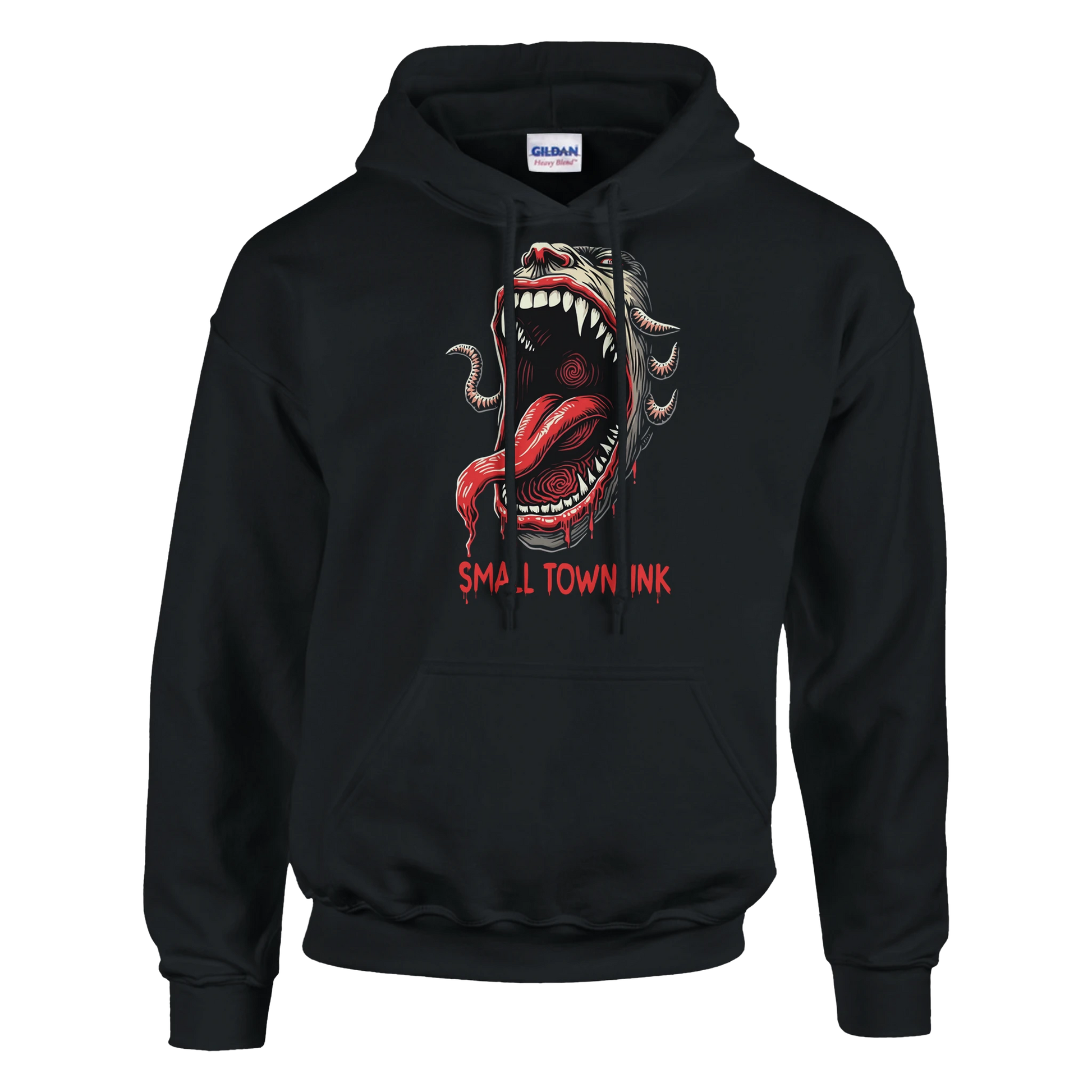 Monster  - Heavy Blend Comfort Wear Hoodie - Small Town Ink AZ - bold, fearless design