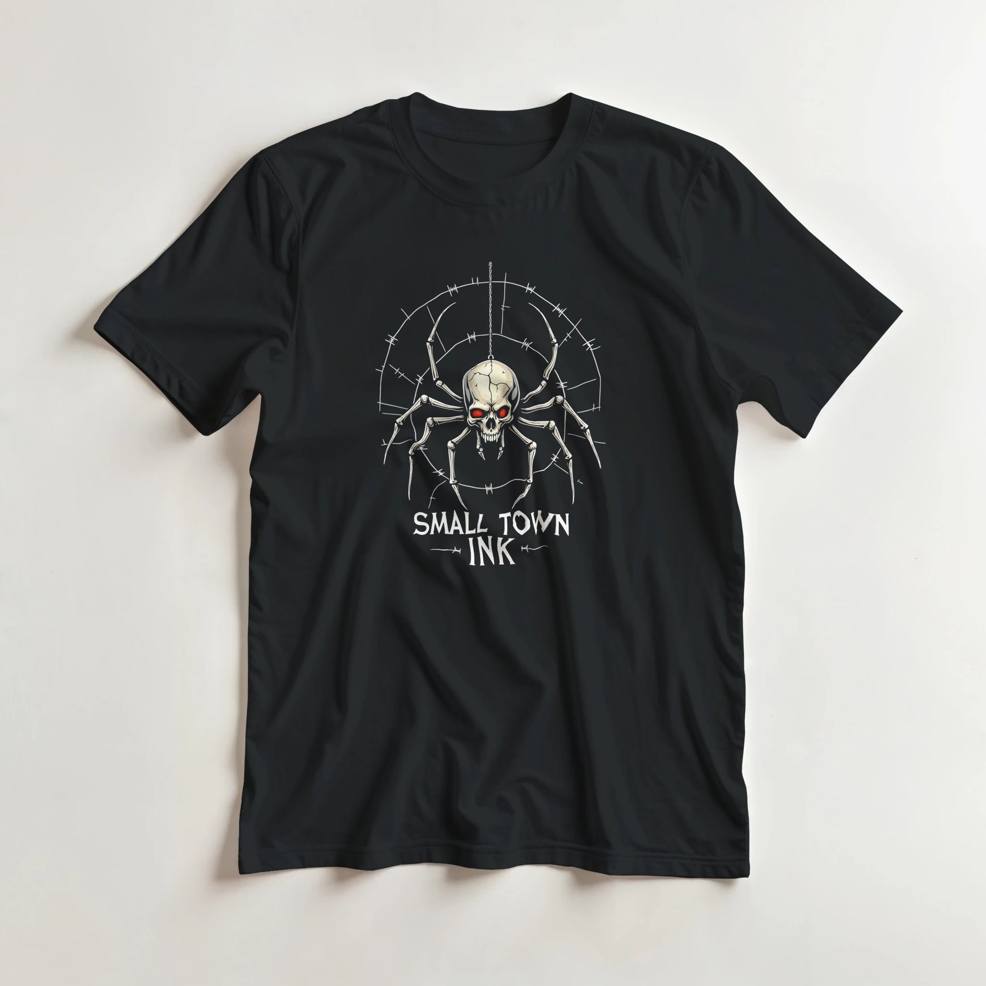 Spider Skull - Unisex Crewneck T-shirt | Gildan® 5000 - Small Town Ink AZ - bold, fearless design
