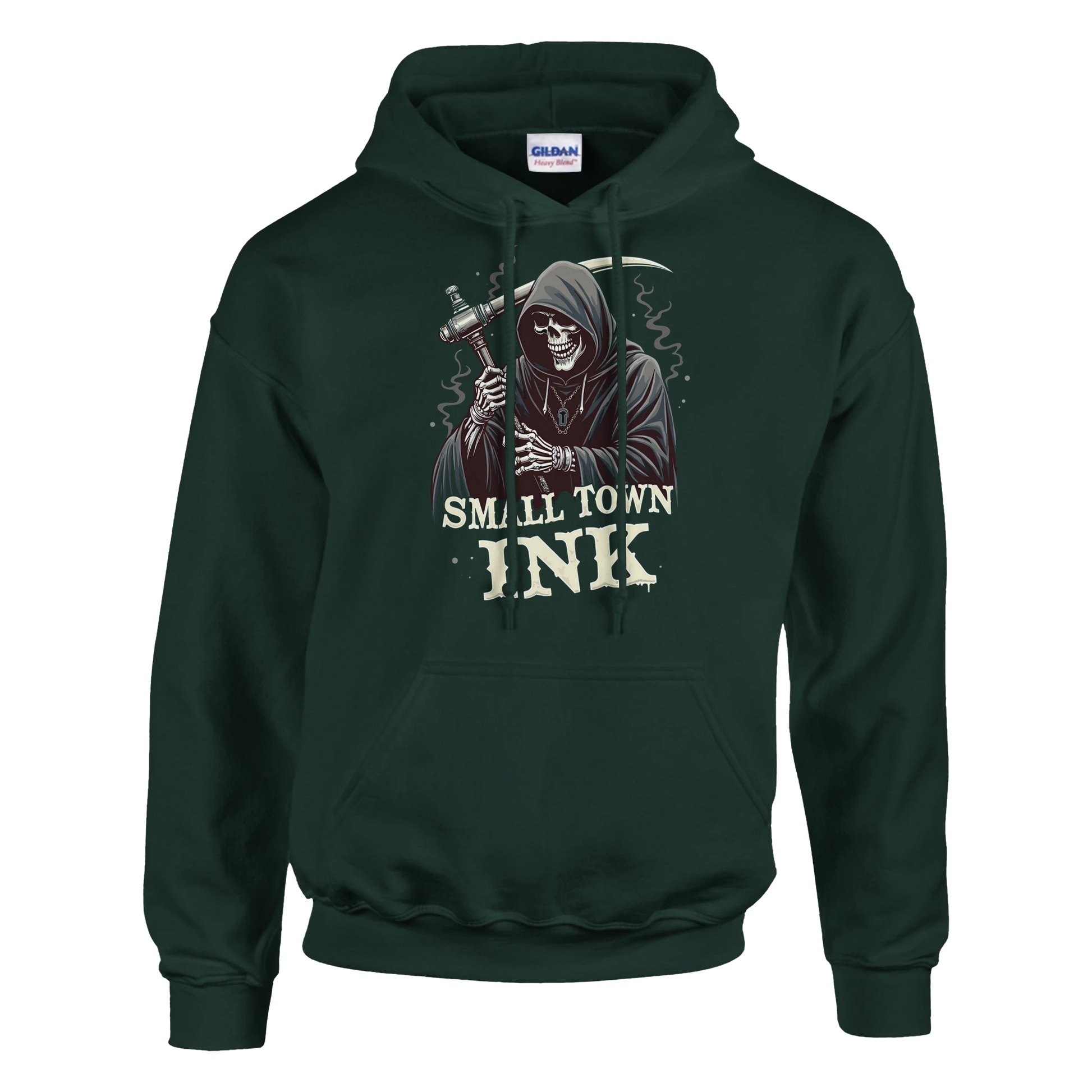 Reaper's Ink - Heavy Blend Comfort Wear Hoodie - Small Town Ink AZ - bold, fearless design