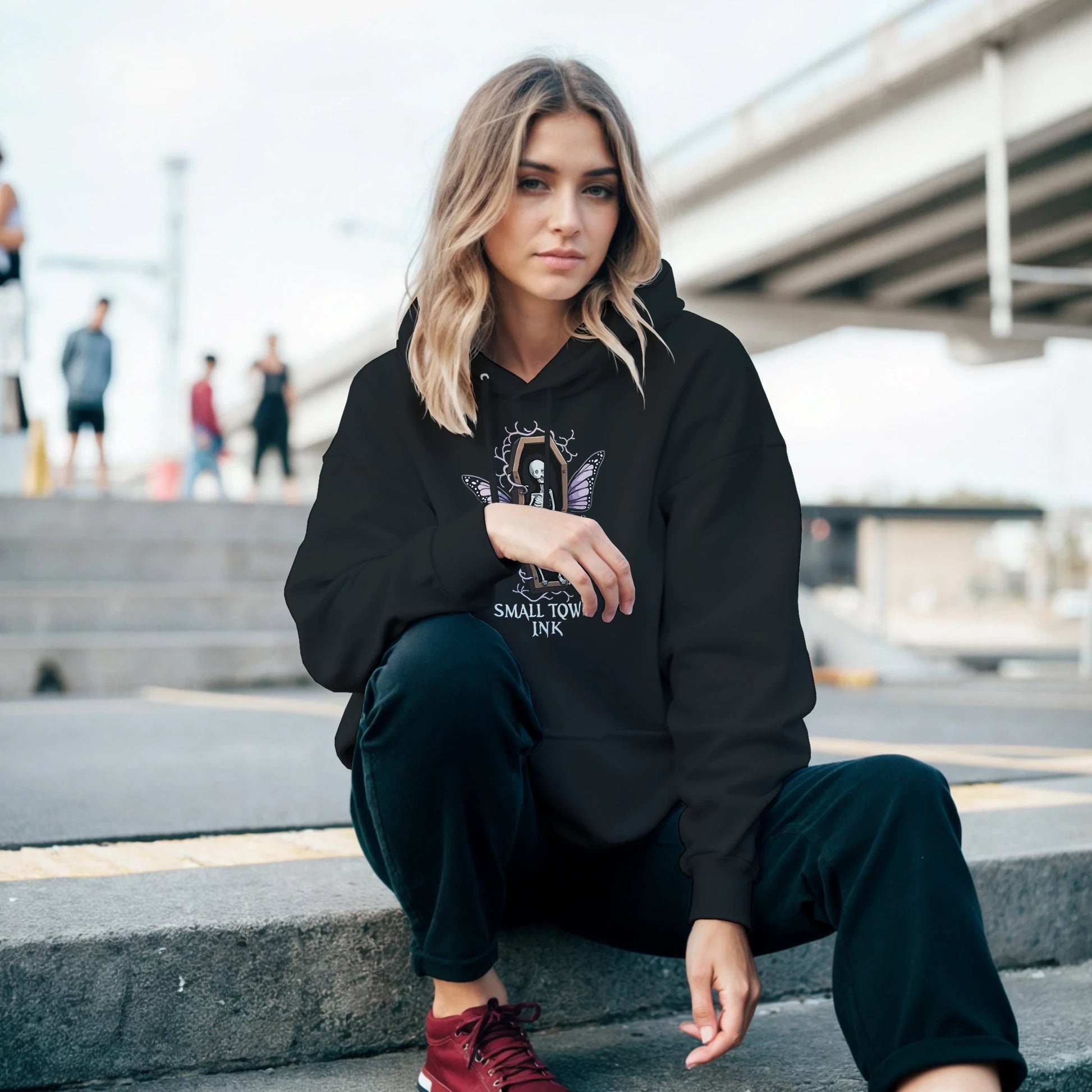 Mortal Dreams - Heavy Blend Comfort Wear Hoodie - Small Town Ink AZ - bold, fearless design