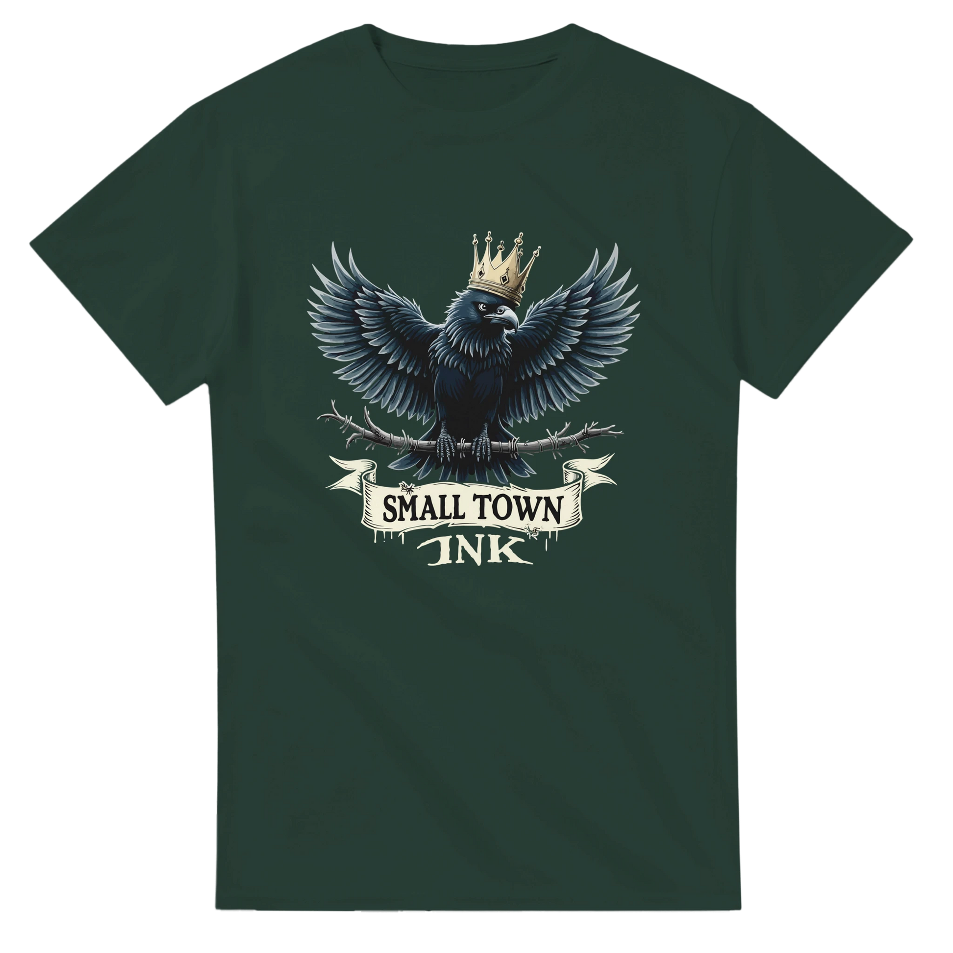 Raven's Crown - Unisex Crewneck T-shirt | Gildan® 5000 - Small Town Ink AZ - bold, fearless design