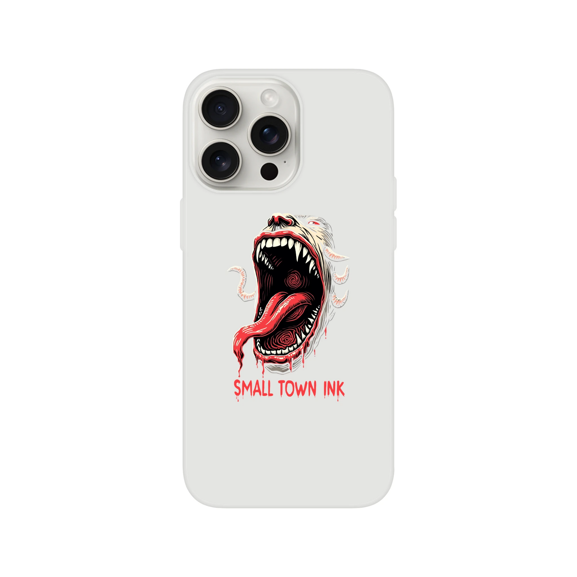 Iphone Flexi case - Small Town Ink AZ - bold, fearless design