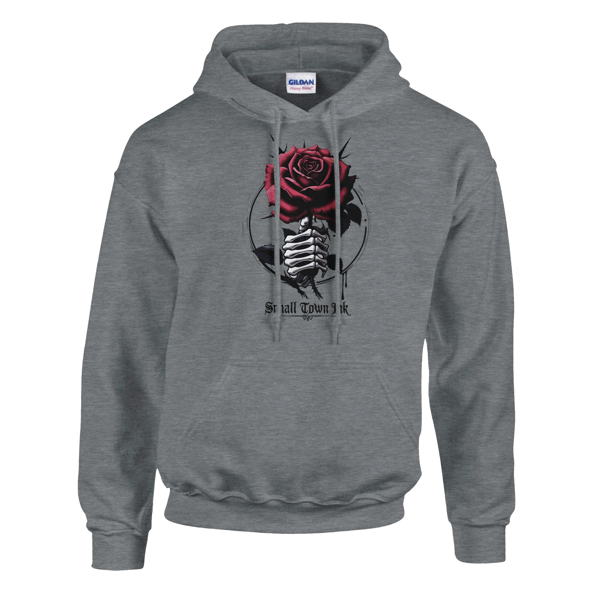 Skeleton Rose - Heavy Blend Comfort Wear - Small Town Ink AZ - bold, fearless design