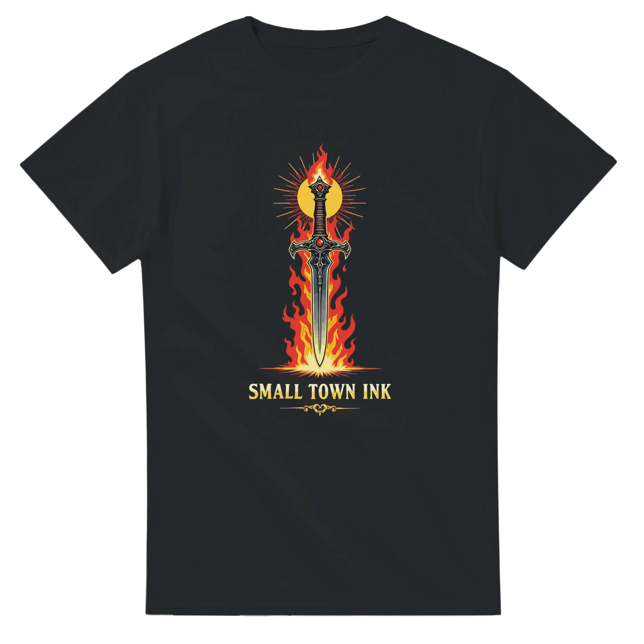Ember Art - Unisex Crewneck T-shirt | Gildan® 5000 - Small Town Ink AZ - bold, fearless design