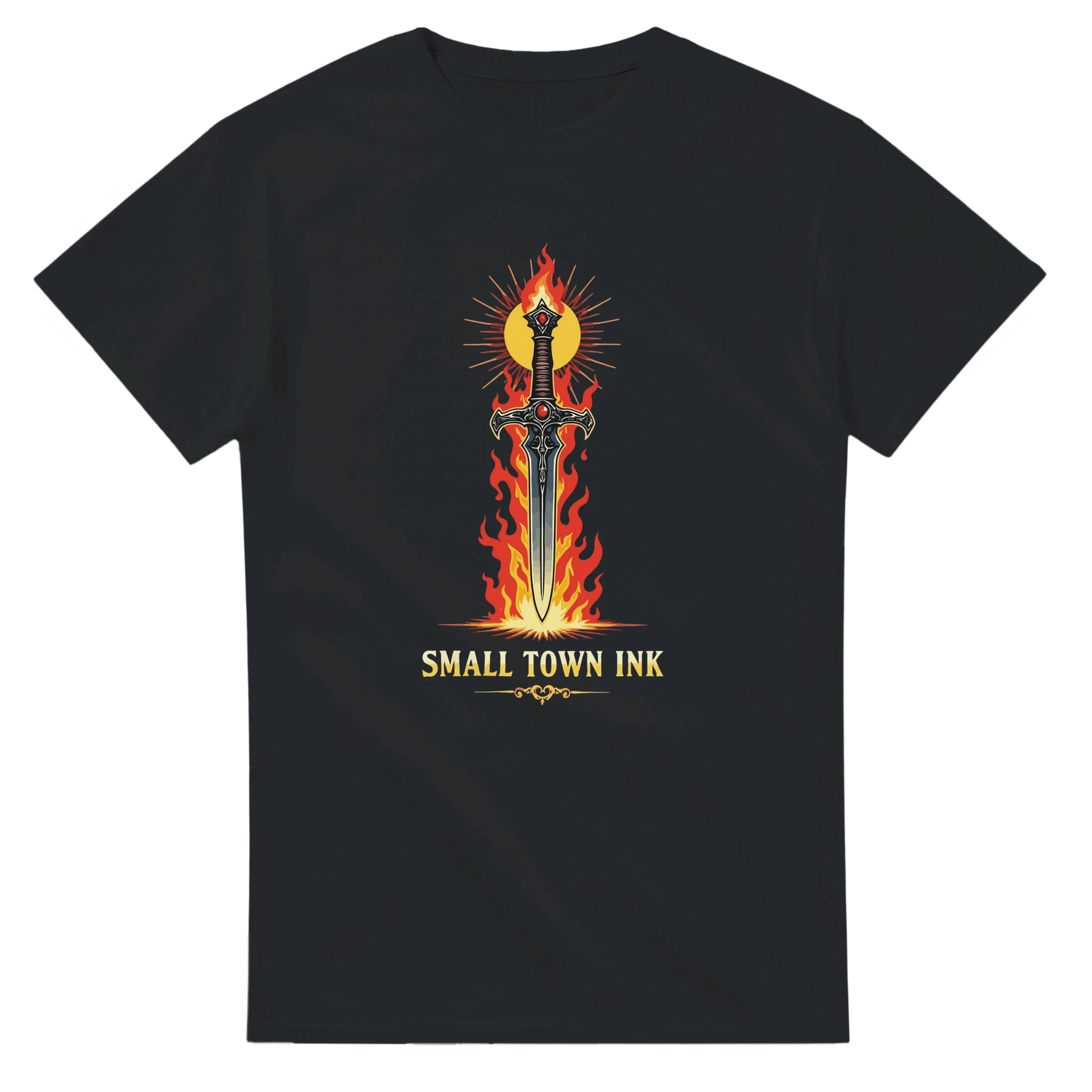 Ember Art - Unisex Crewneck T-shirt | Gildan® 5000 - Small Town Ink AZ - bold, fearless design