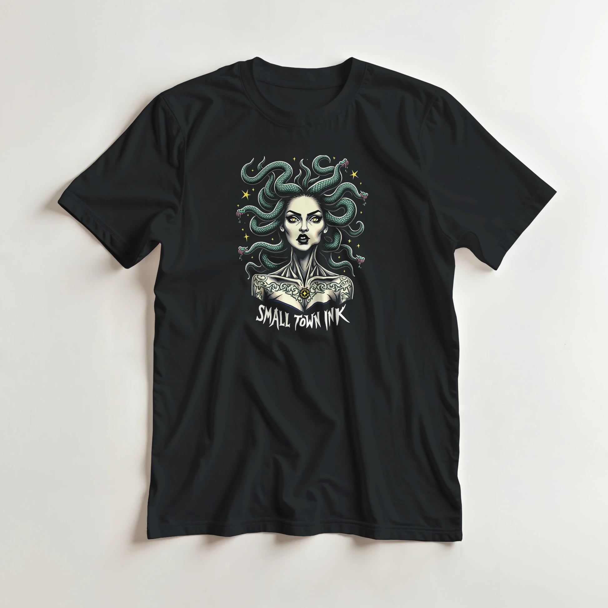 Serpentine Beauty - Unisex Crewneck T-shirt | Gildan® 5000 - Small Town Ink AZ - bold, fearless design