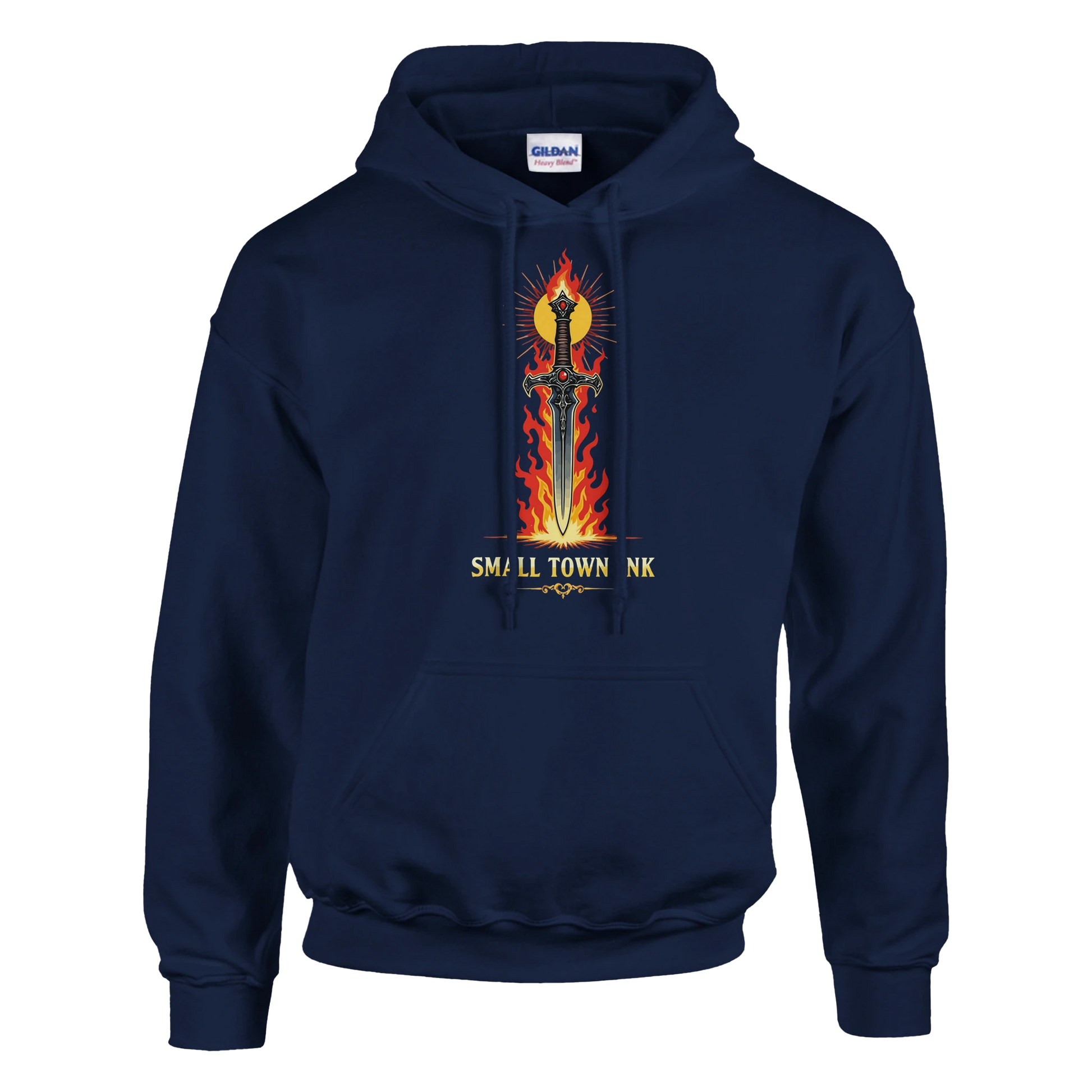 Ember Art - Heavy Blend Comfort Wear Hoodie - Small Town Ink AZ - bold, fearless design