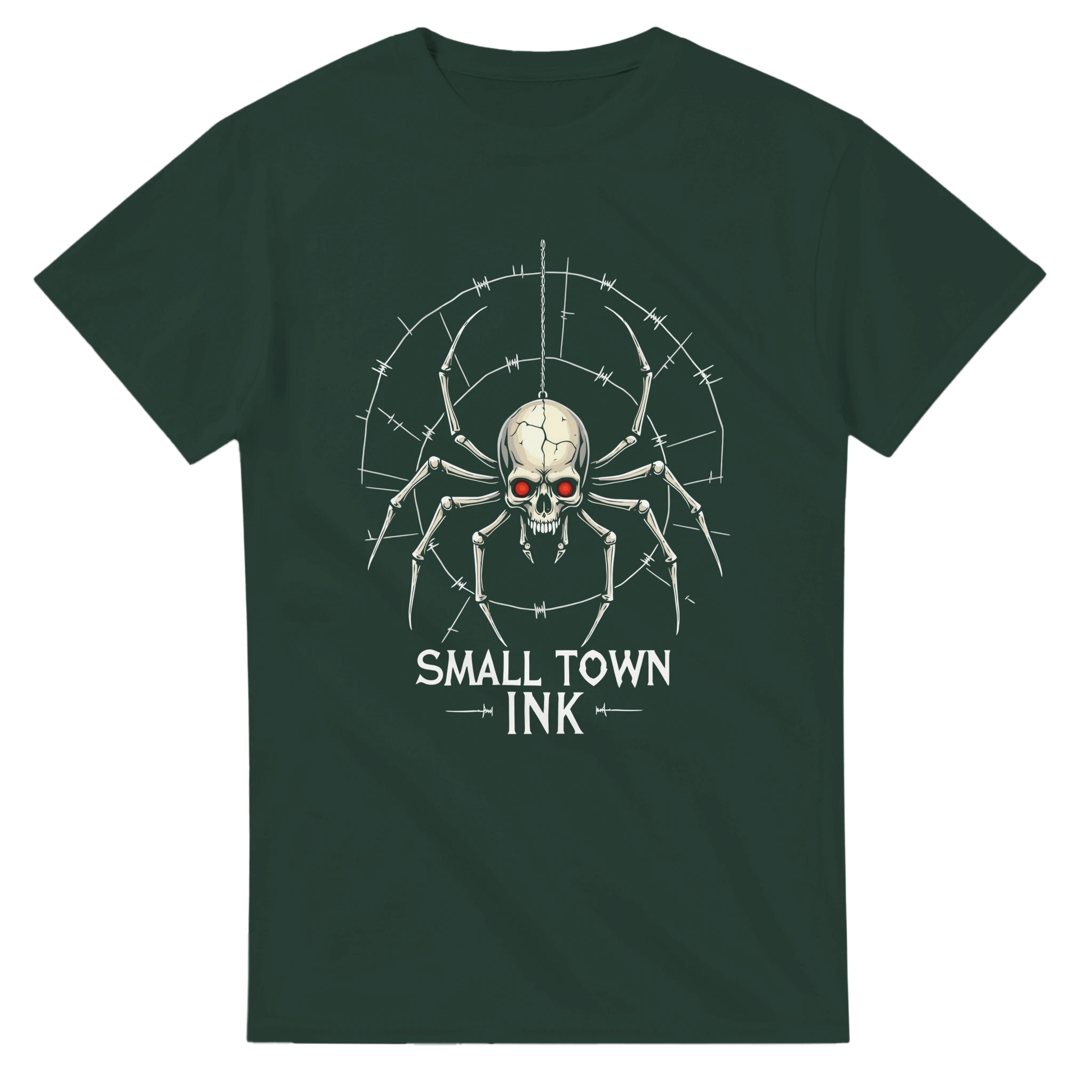 Spider Skull - Unisex Crewneck T-shirt | Gildan® 5000 - Small Town Ink AZ - bold, fearless design