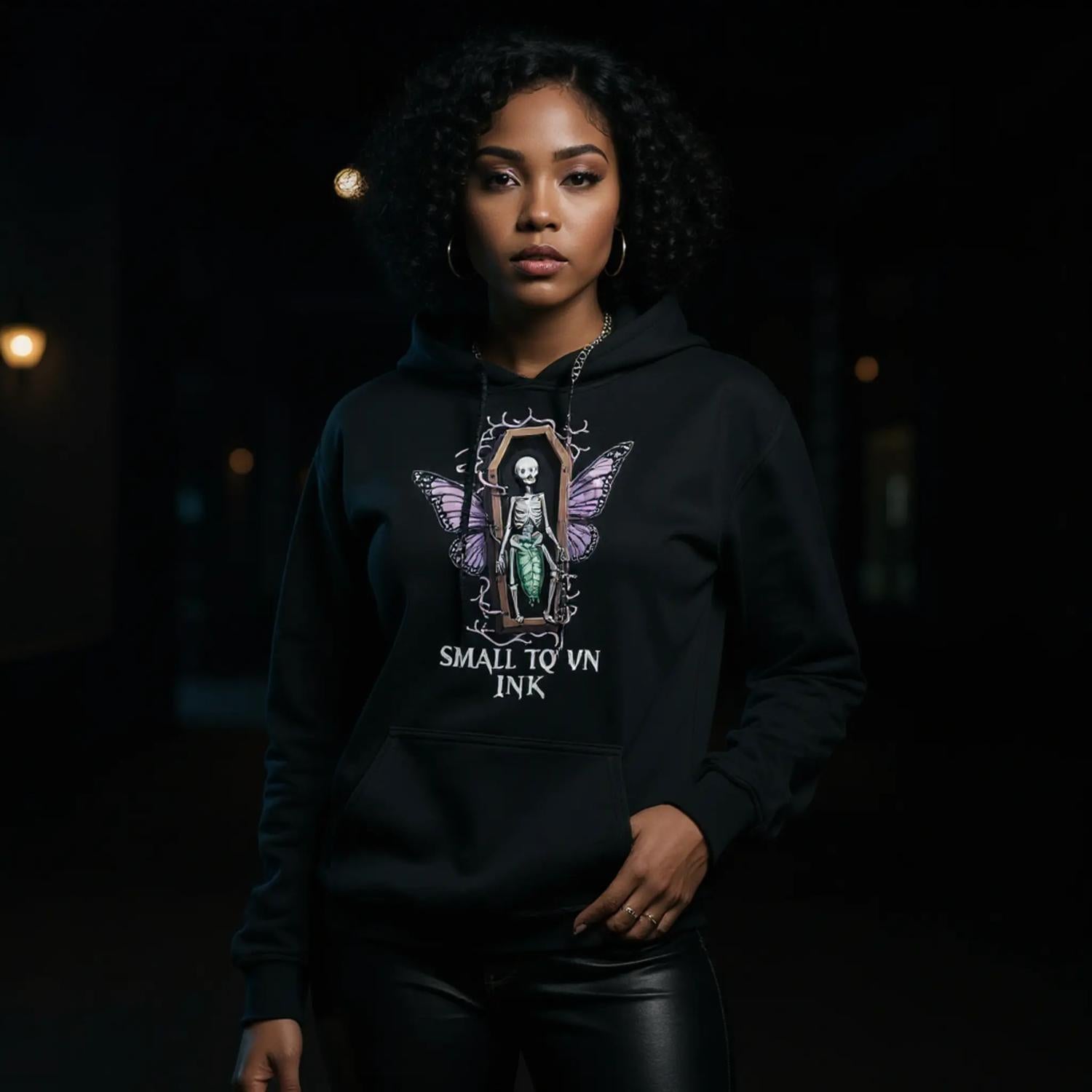 Mortal Dreams - Heavy Blend Comfort Wear Hoodie - Small Town Ink AZ - bold, fearless design