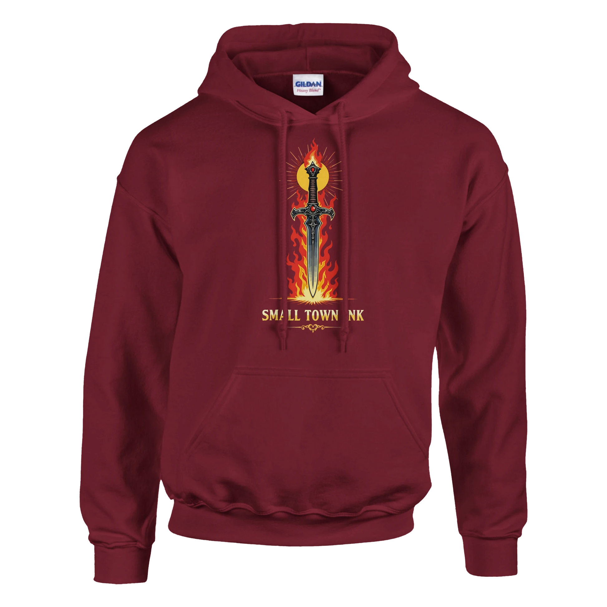 Ember Art - Heavy Blend Comfort Wear Hoodie - Small Town Ink AZ - bold, fearless design