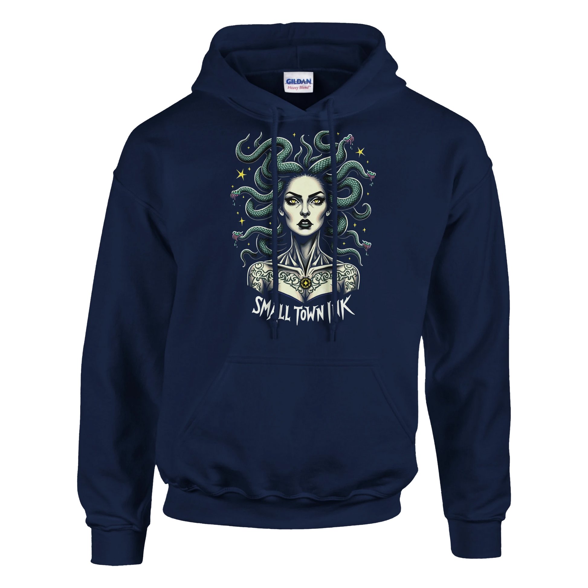 Serpentine Beauty - Heavy Blend Comfort Wear Hoodie - Small Town Ink AZ - bold, fearless design