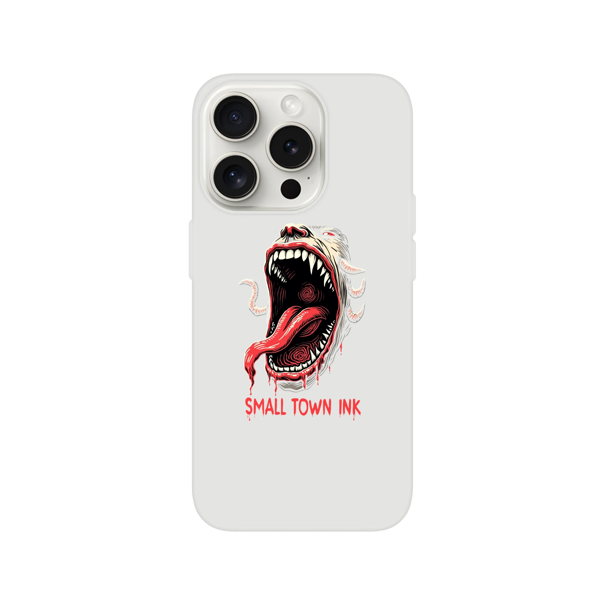 Iphone Flexi case - Small Town Ink AZ - bold, fearless design