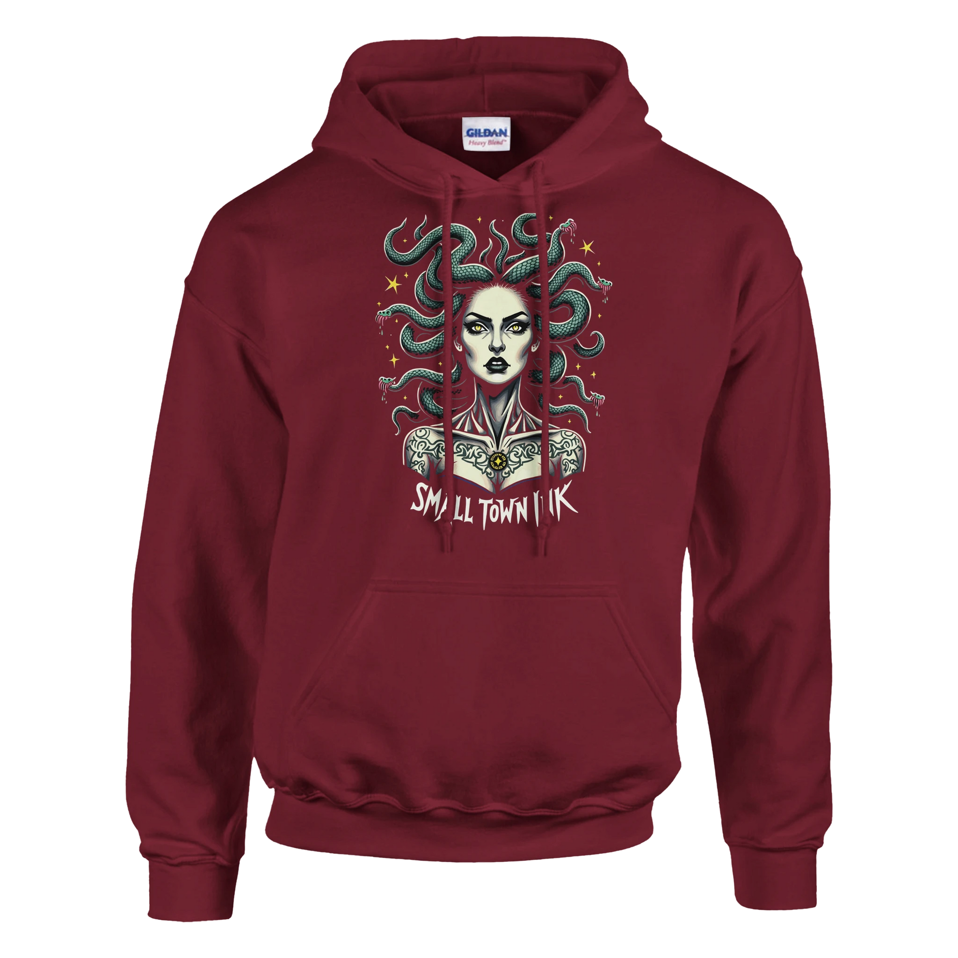Serpentine Beauty - Heavy Blend Comfort Wear Hoodie - Small Town Ink AZ - bold, fearless design