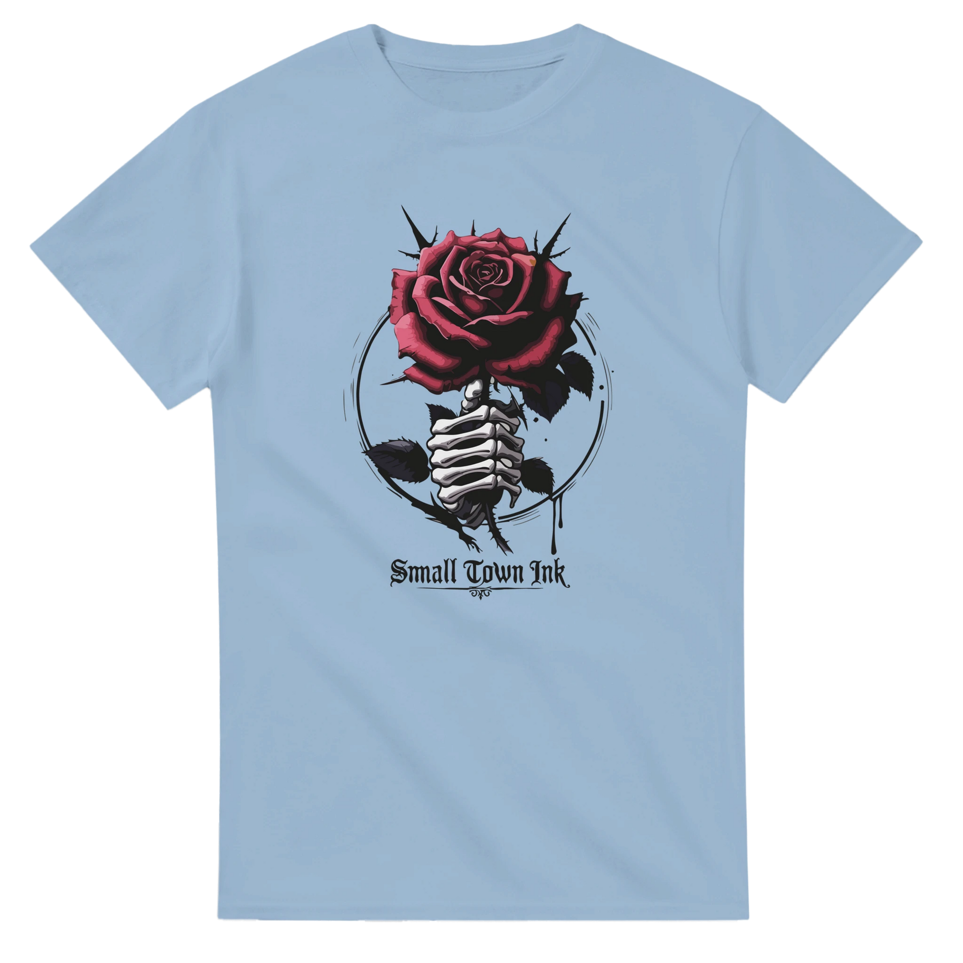 Skeleton Rose - Unisex Crewneck T-shirt | Gildan® 5000 - Small Town Ink AZ - bold, fearless design