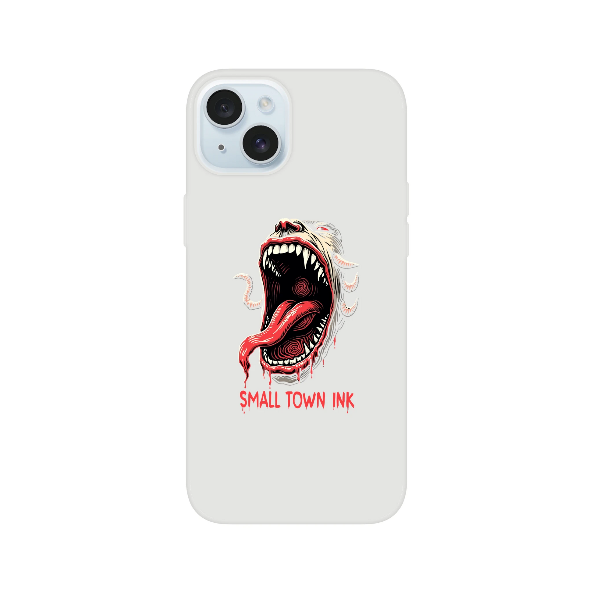 Iphone Flexi case - Small Town Ink AZ - bold, fearless design