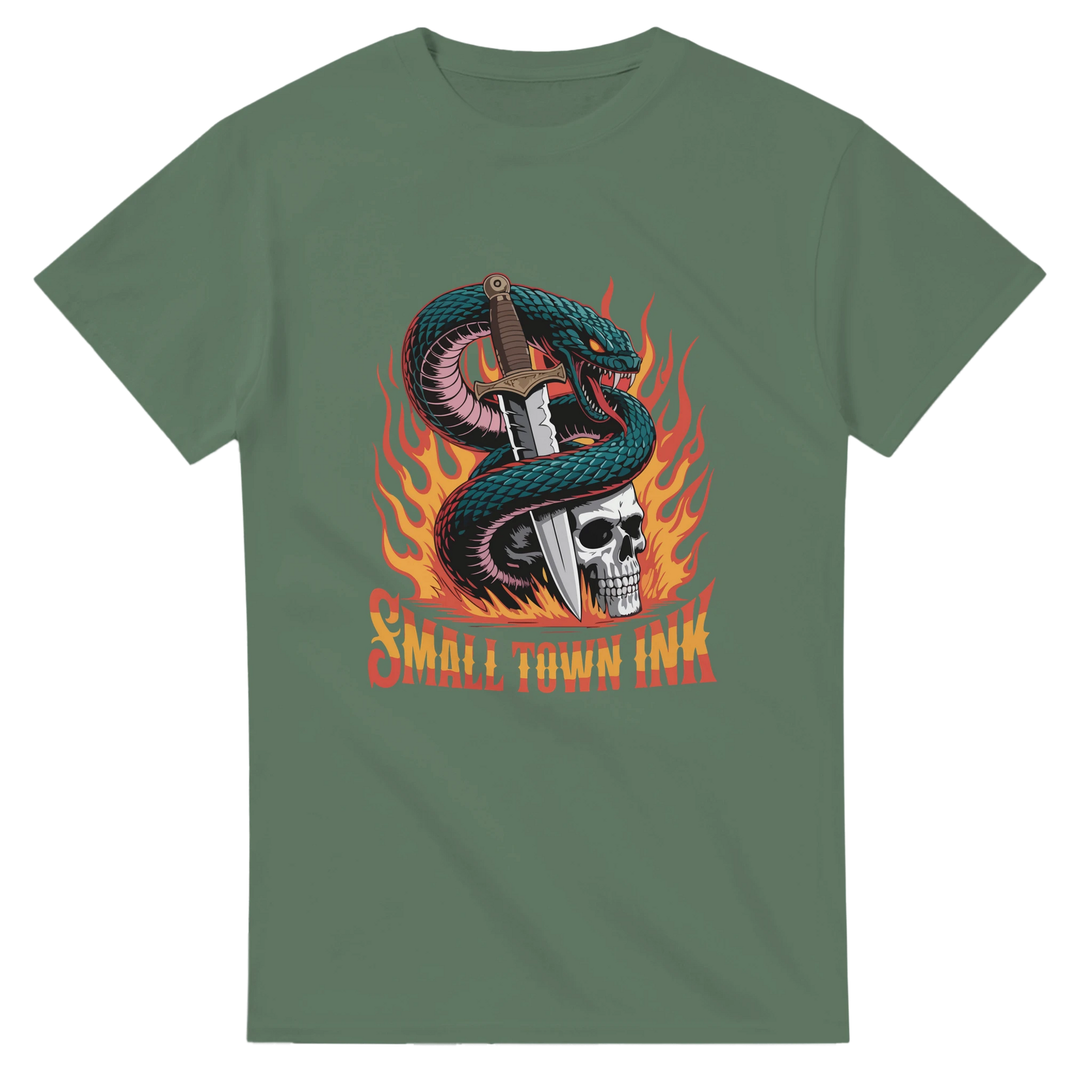 Dark Art Symbol - Unisex Crewneck T-shirt | Gildan® 5000 - Small Town Ink AZ - bold, fearless design