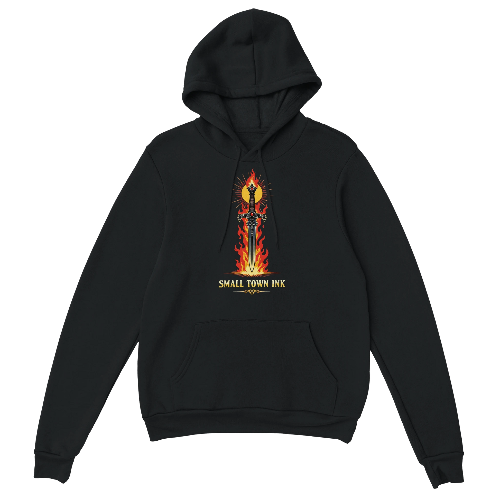 Ember Art - Heavy Blend Comfort Wear Hoodie - Small Town Ink AZ - bold, fearless design