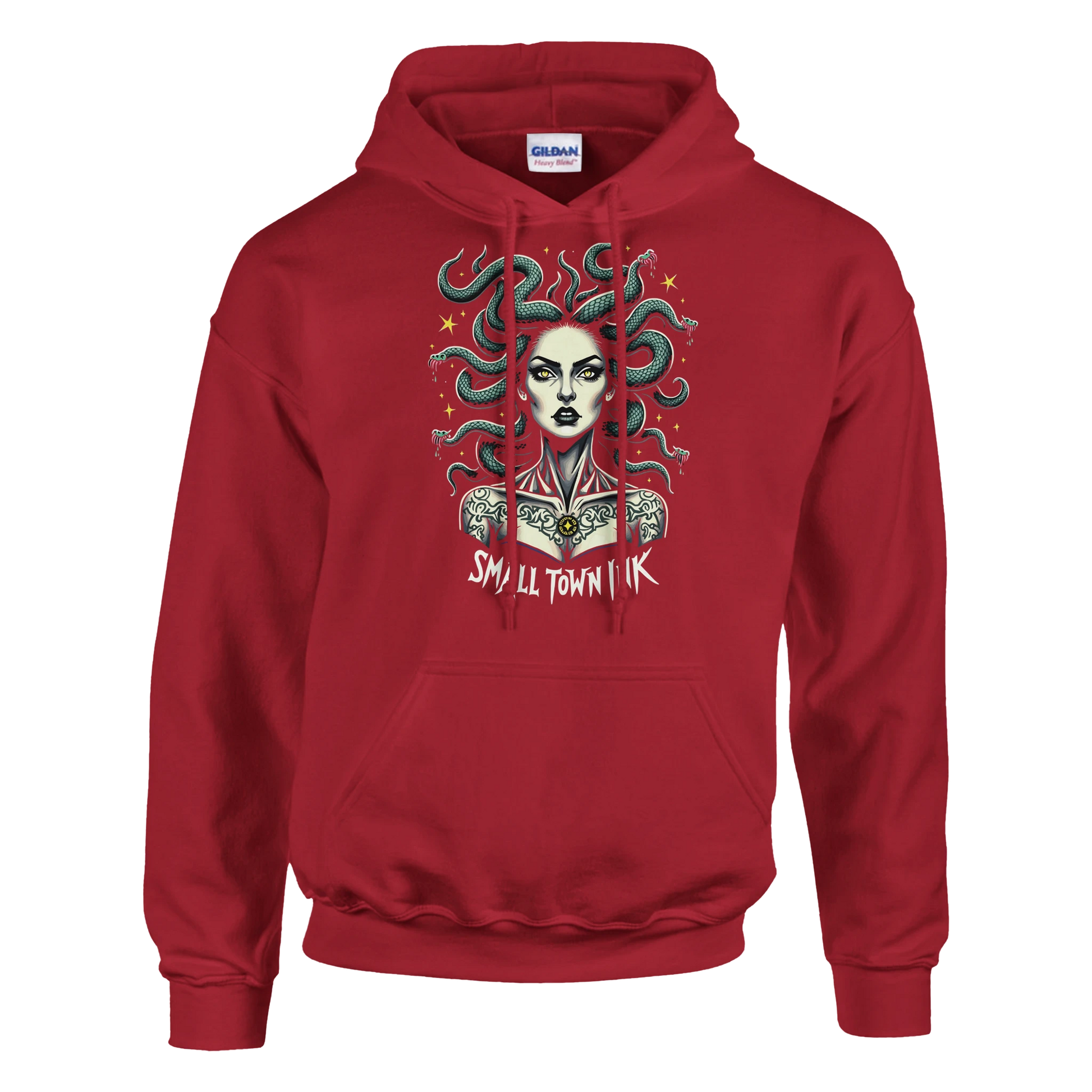 Serpentine Beauty - Heavy Blend Comfort Wear Hoodie - Small Town Ink AZ - bold, fearless design