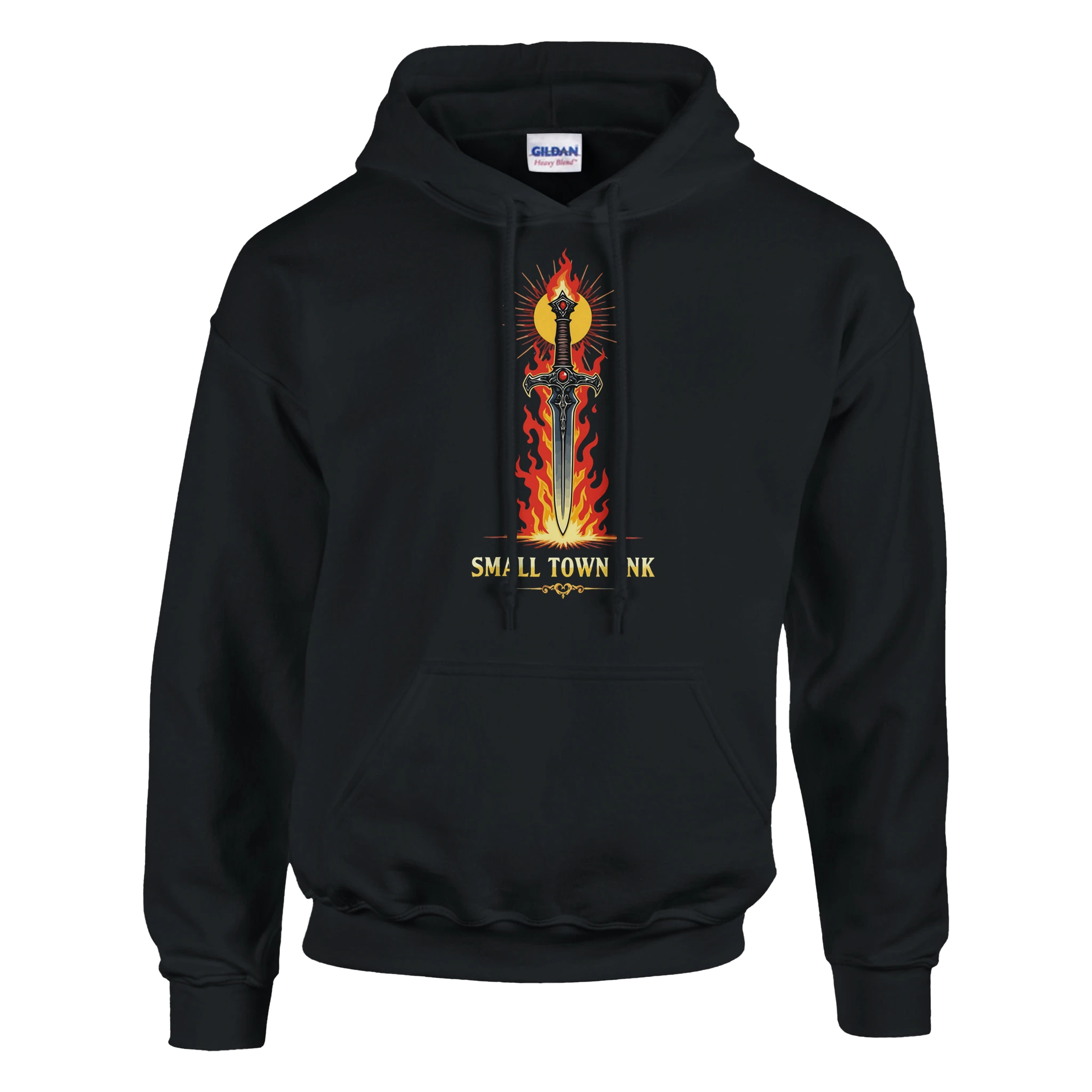 Ember Art - Heavy Blend Comfort Wear Hoodie - Small Town Ink AZ - bold, fearless design