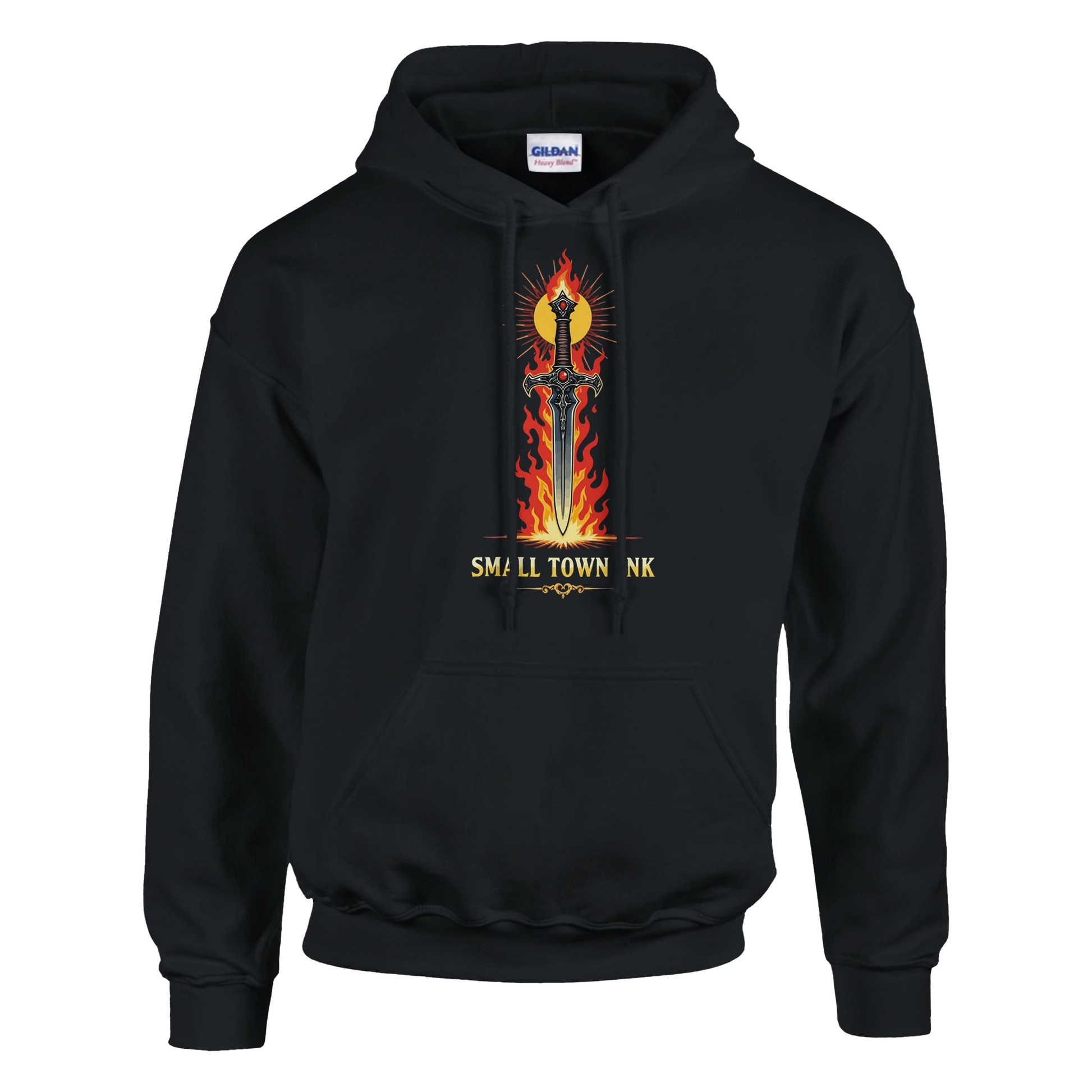 Ember Art - Heavy Blend Comfort Wear Hoodie - Small Town Ink AZ - bold, fearless design